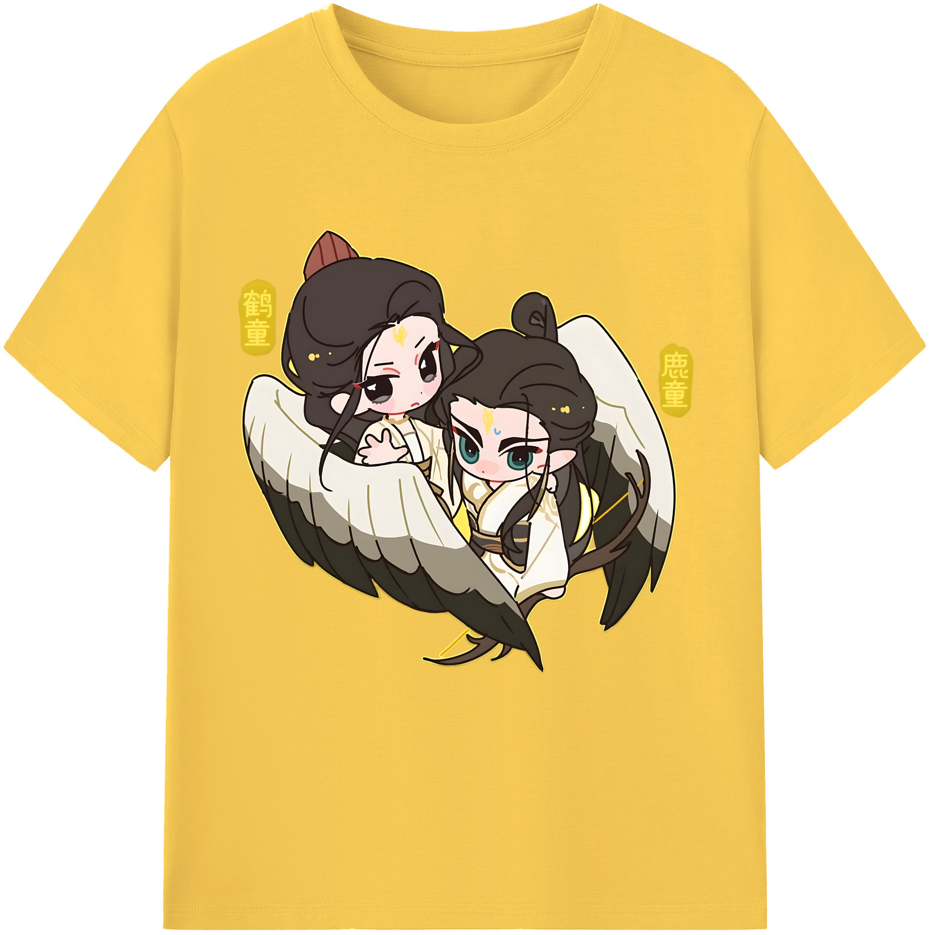 （画像用） Ne Zha 2 ナタ 魔童の大暴れ 綿100％半袖Tシャツ（フロントプリント）