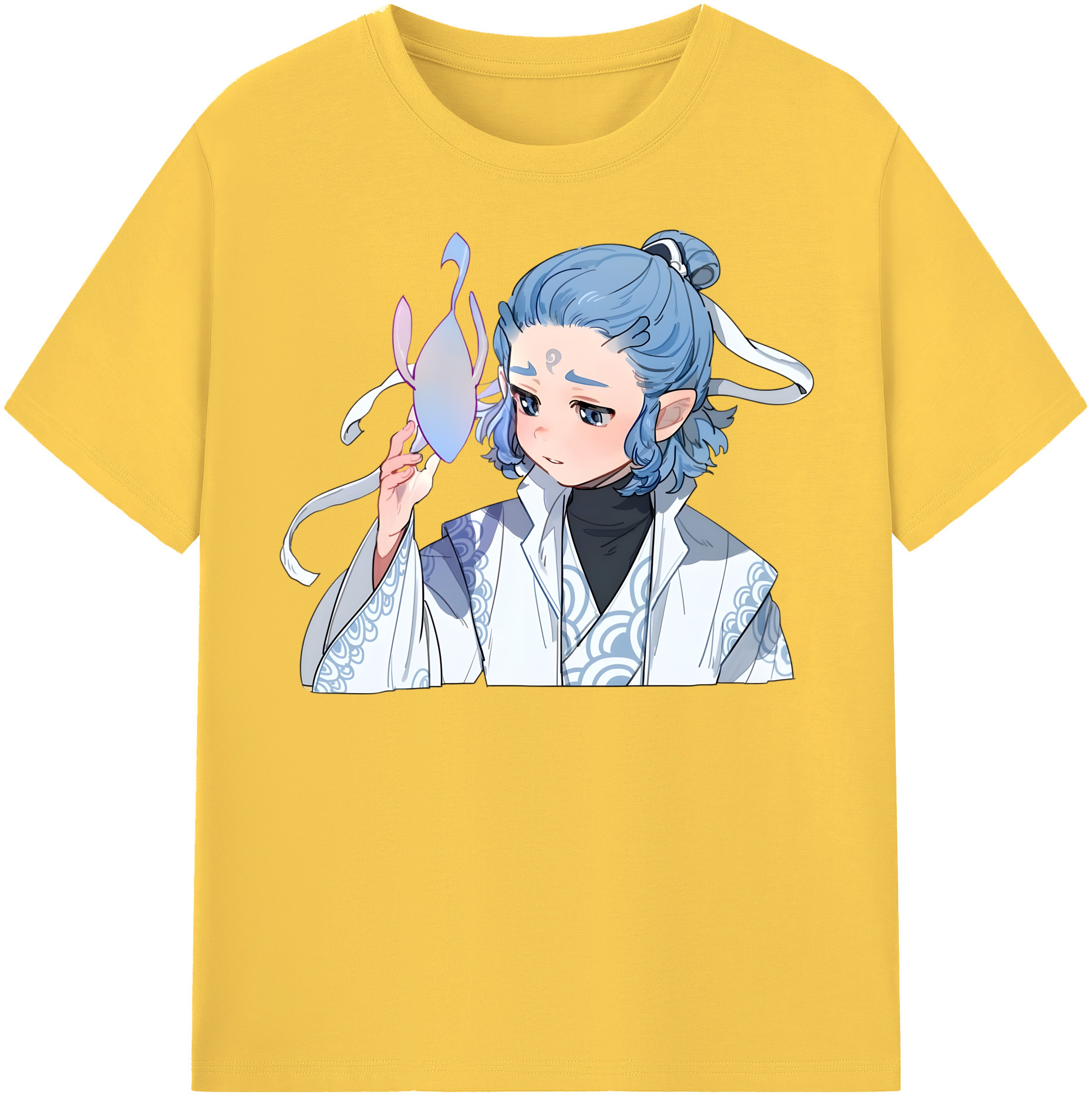 （画像用） Ne Zha 2 ナタ 魔童の大暴れ 綿100％半袖Tシャツ（フロントプリント）