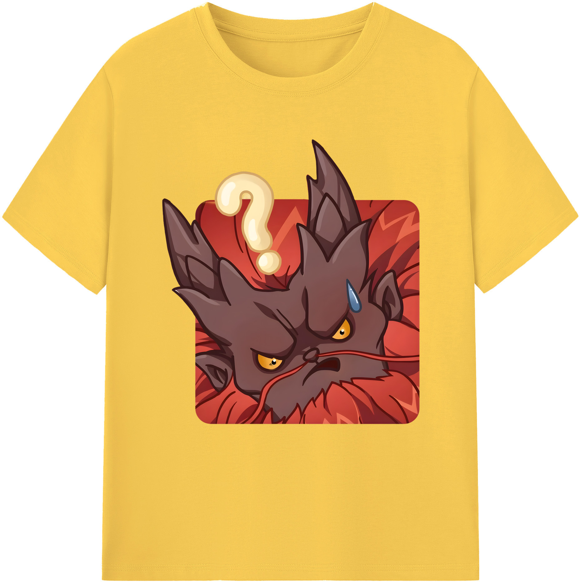 （画像用） Ne Zha 2 ナタ 魔童の大暴れ 綿100％半袖Tシャツ（フロントプリント）