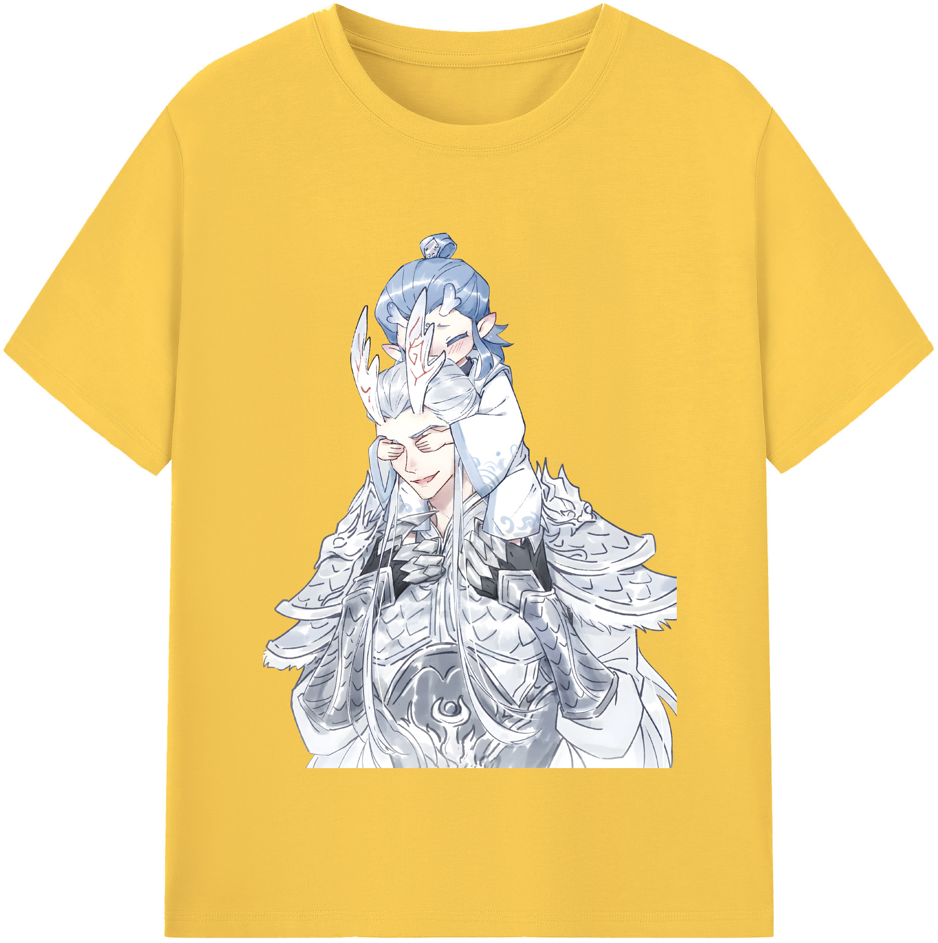 （画像用） Ne Zha 2 ナタ 魔童の大暴れ 綿100％半袖Tシャツ（フロントプリント）