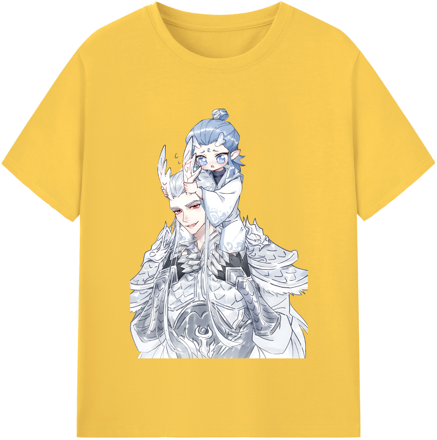 （画像用） Ne Zha 2 ナタ 魔童の大暴れ 綿100％半袖Tシャツ（フロントプリント）