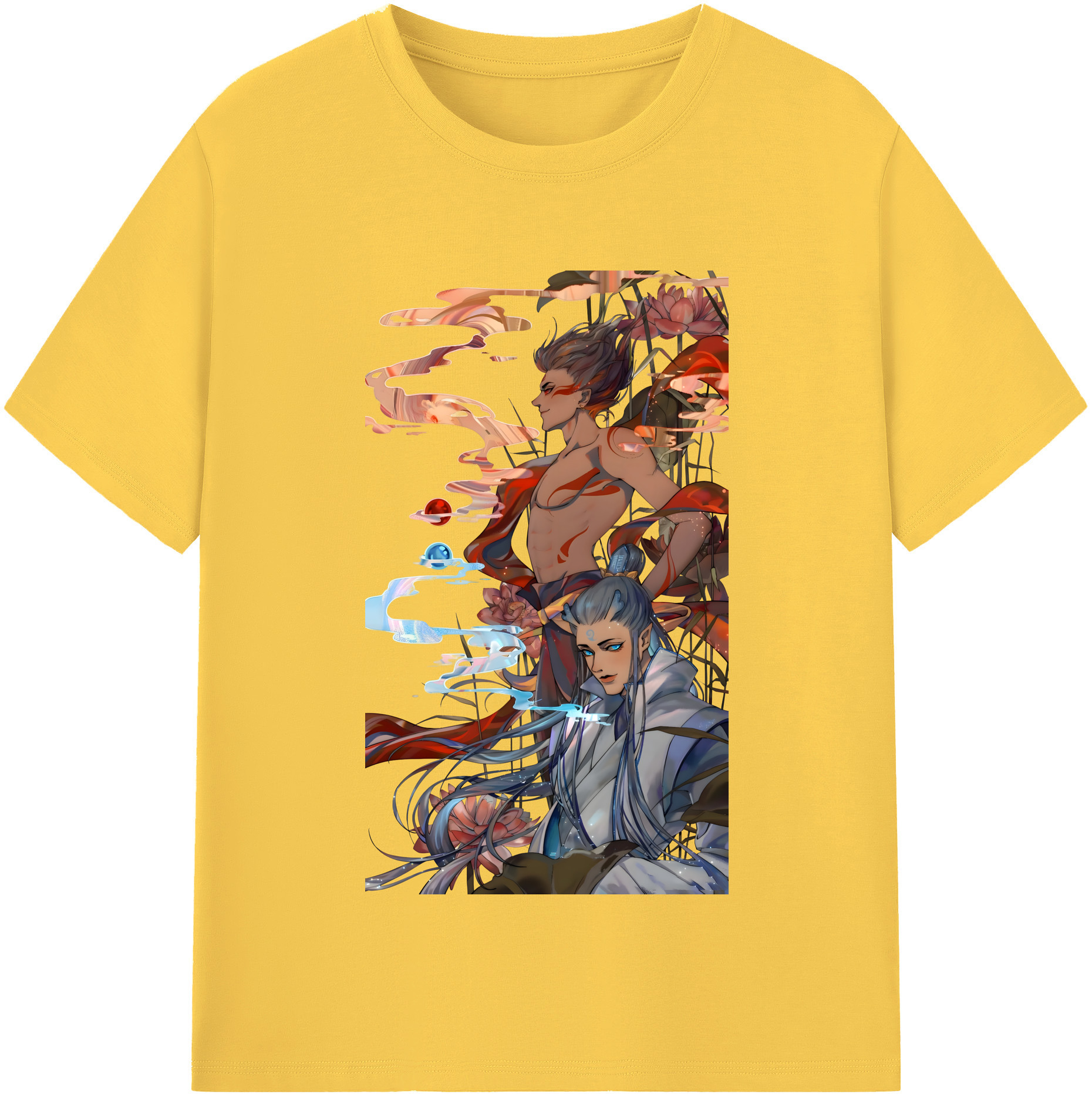 （画像用） Ne Zha 2 ナタ 魔童の大暴れ 綿100％半袖Tシャツ（フロントプリント）