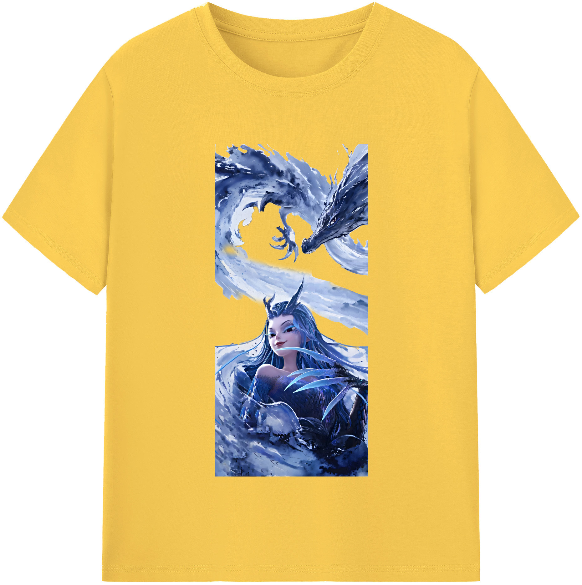 （画像用） Ne Zha 2 ナタ 魔童の大暴れ 綿100％半袖Tシャツ（フロントプリント）