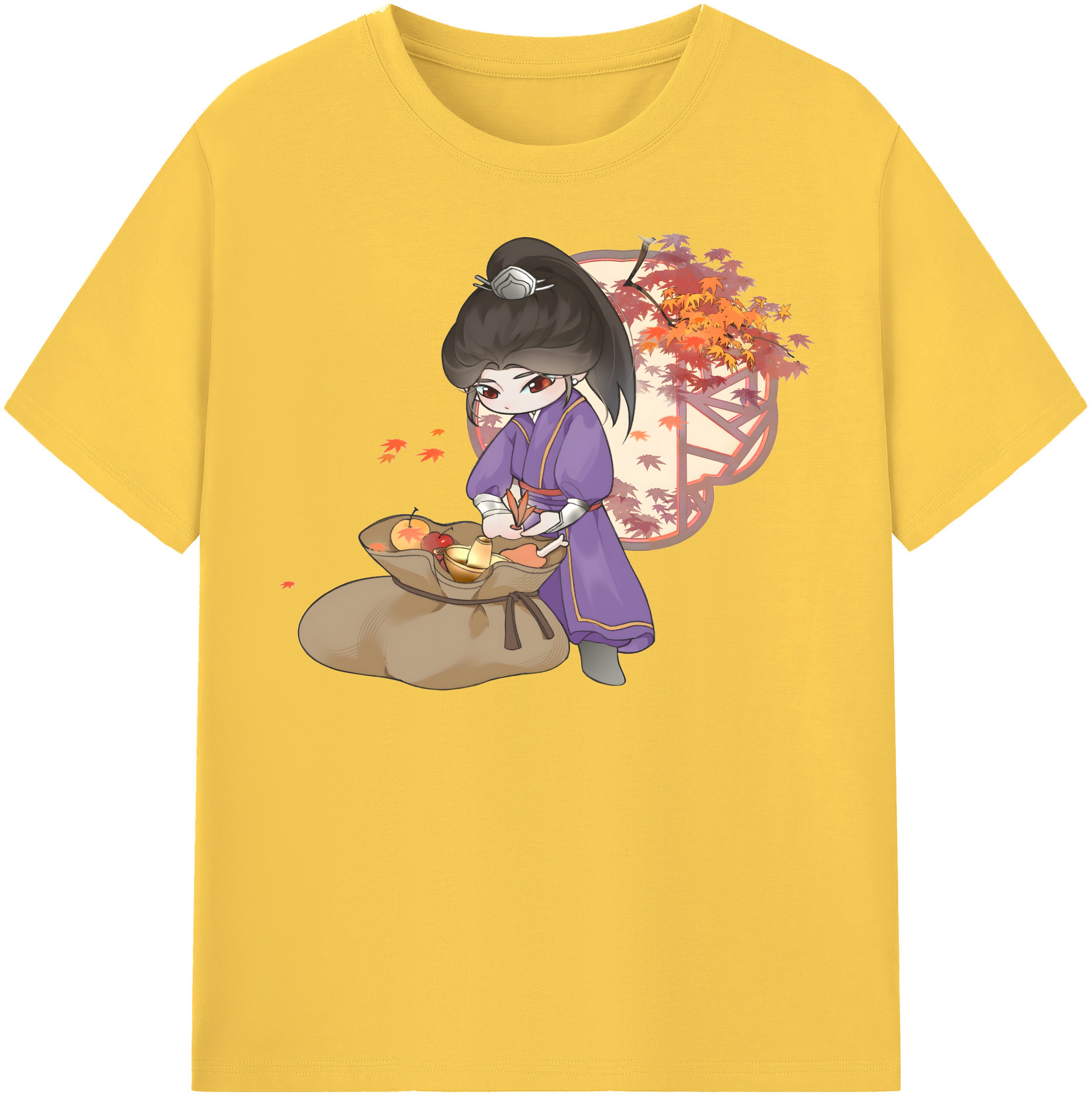 （画像用） Ne Zha 2 ナタ 魔童の大暴れ 綿100％半袖Tシャツ（フロントプリント）