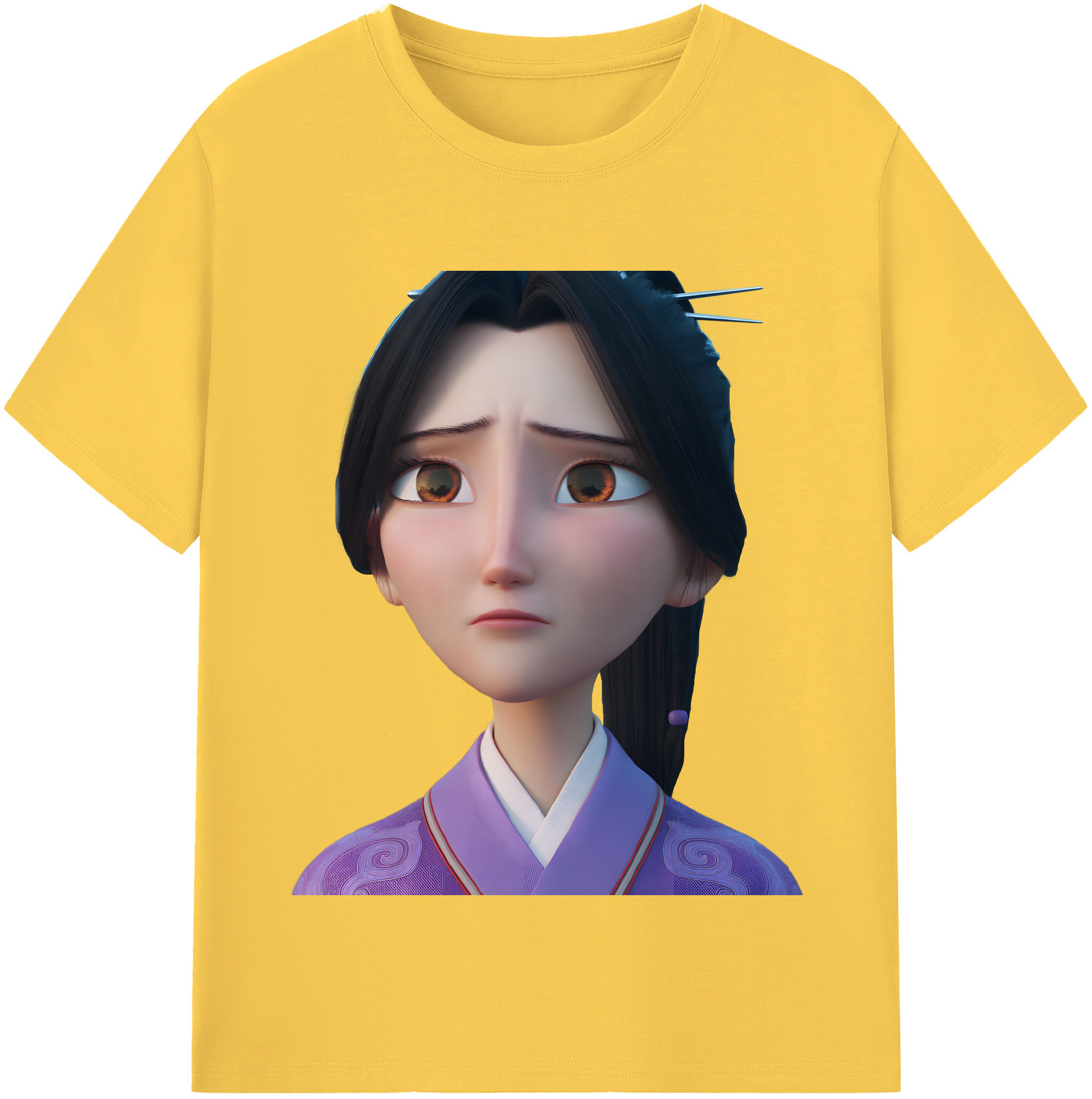 （画像用） Ne Zha 2 ナタ 魔童の大暴れ 綿100％半袖Tシャツ（フロントプリント）