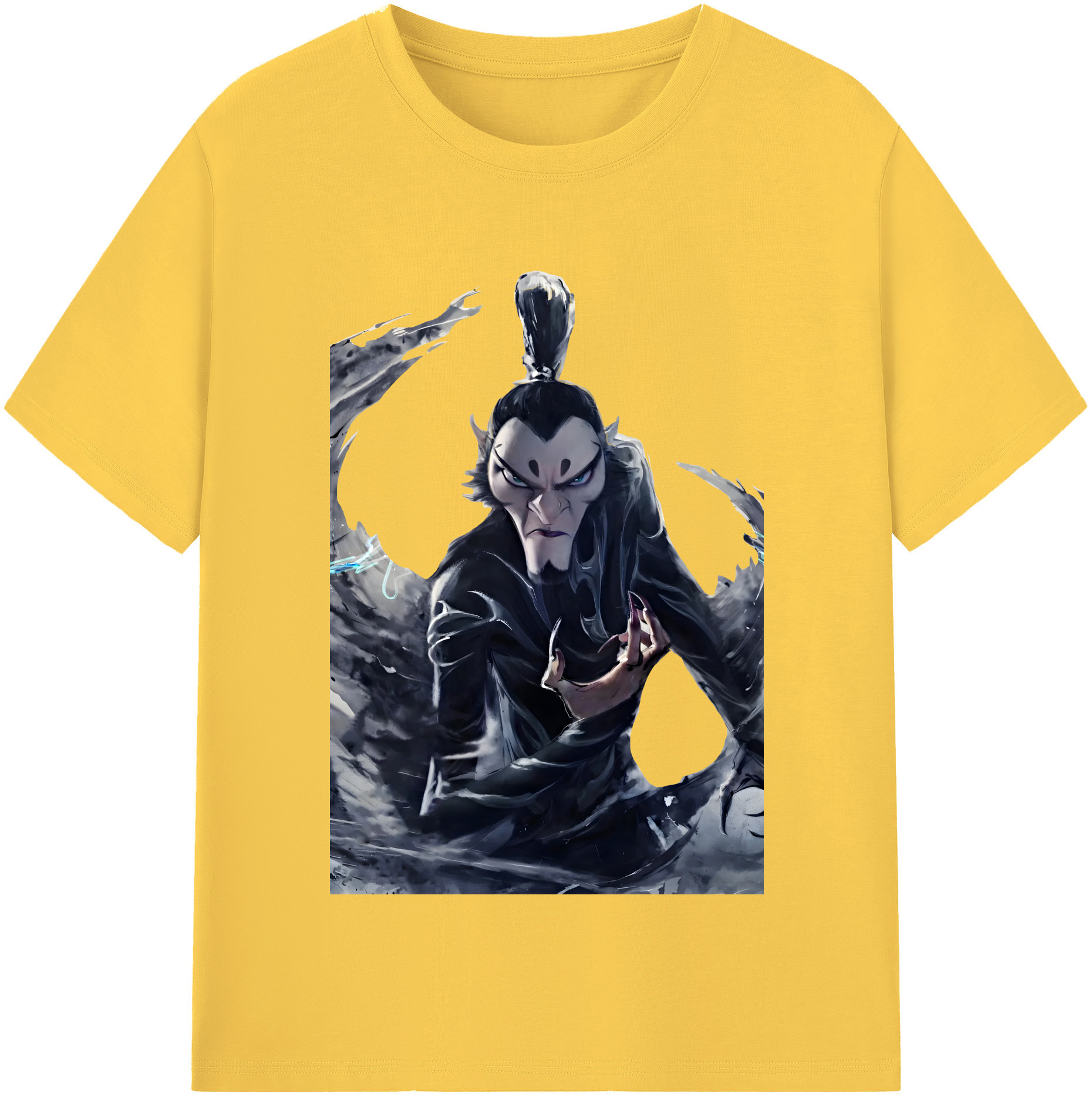 （画像用） Ne Zha 2 ナタ 魔童の大暴れ 綿100％半袖Tシャツ（フロントプリント）
