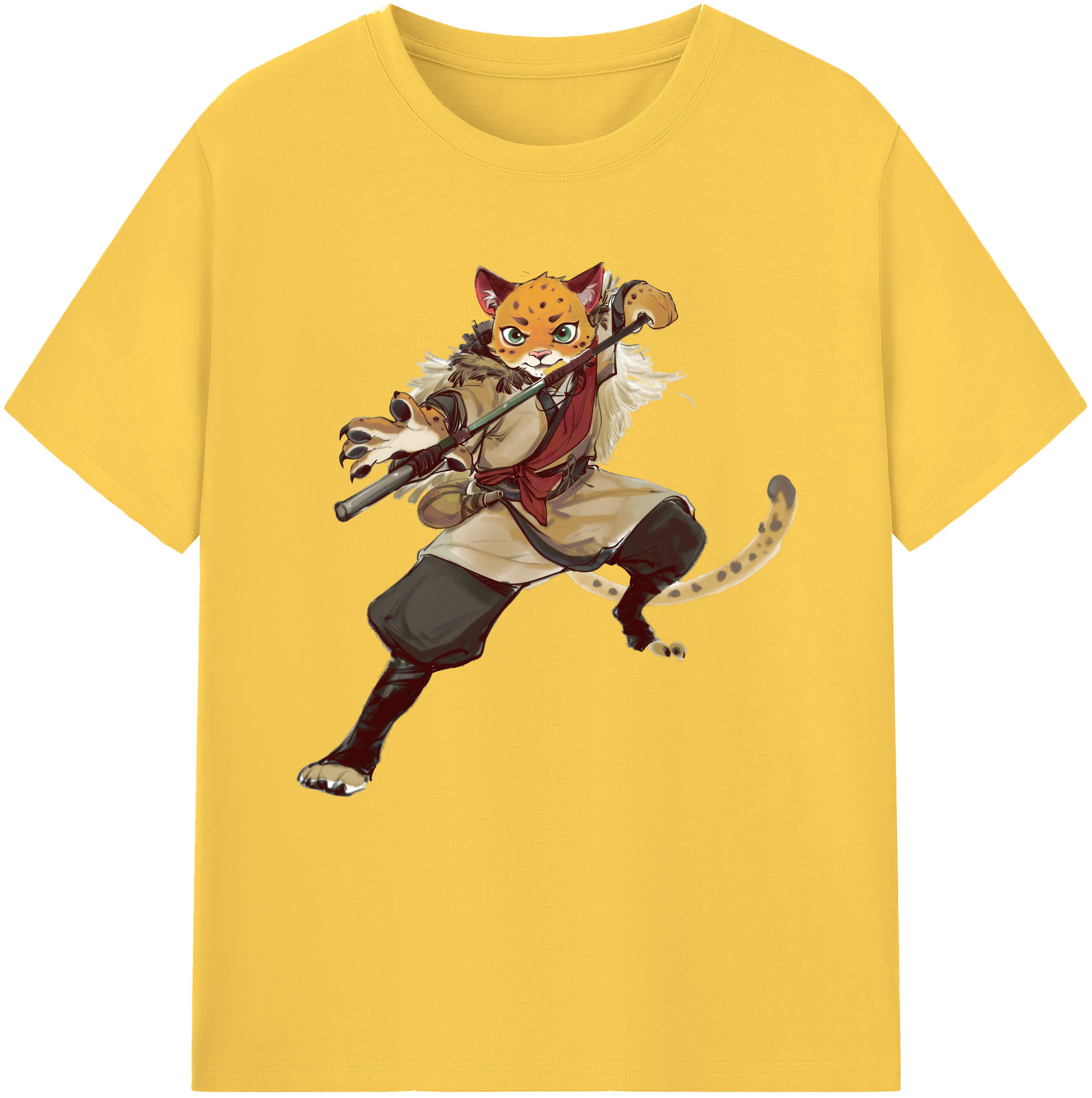 （画像用） Ne Zha 2 ナタ 魔童の大暴れ 綿100％半袖Tシャツ（フロントプリント）