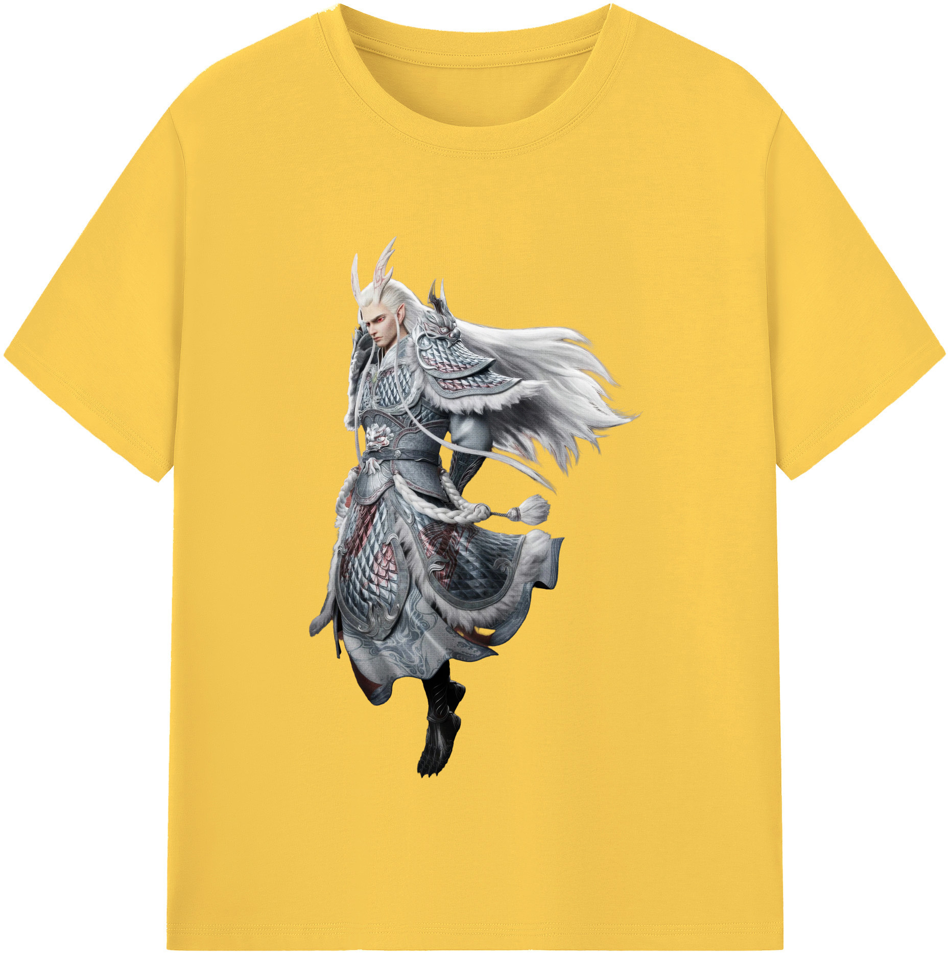 （画像用） Ne Zha 2 ナタ 魔童の大暴れ 綿100％半袖Tシャツ（フロントプリント）