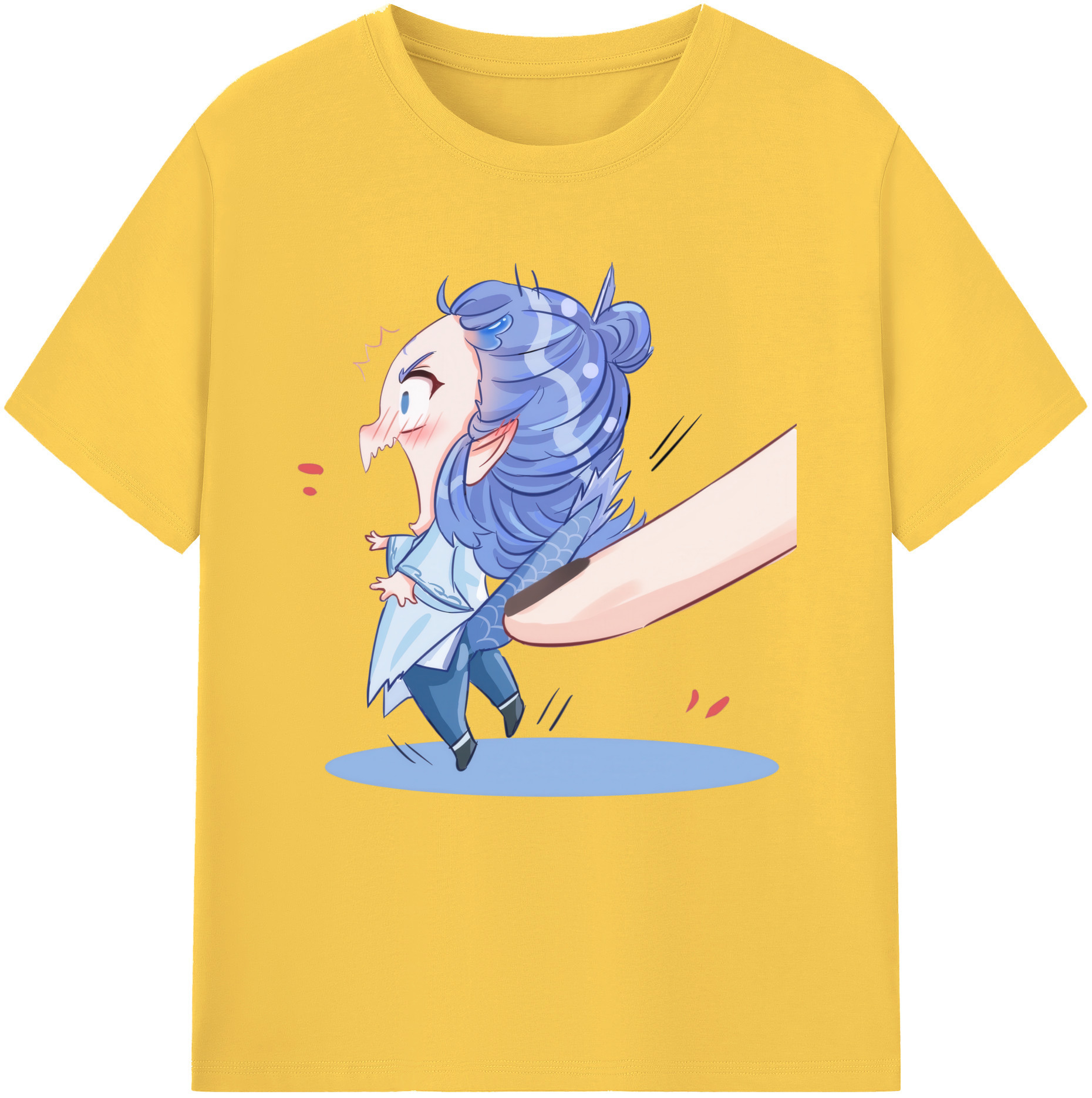 （画像用） Ne Zha 2 ナタ 魔童の大暴れ 綿100％半袖Tシャツ（フロントプリント）