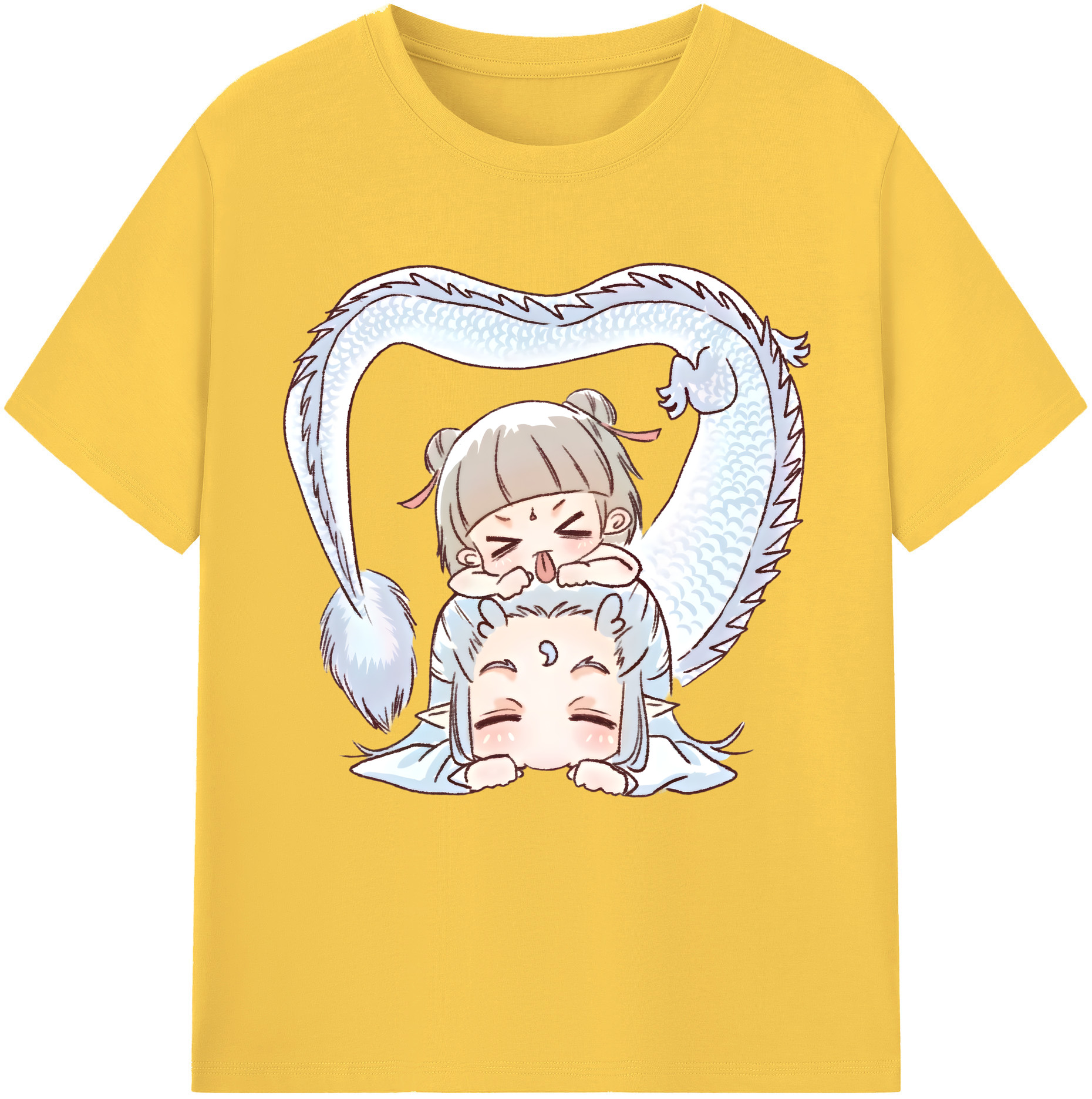 （画像用） Ne Zha 2 ナタ 魔童の大暴れ 綿100％半袖Tシャツ（フロントプリント）