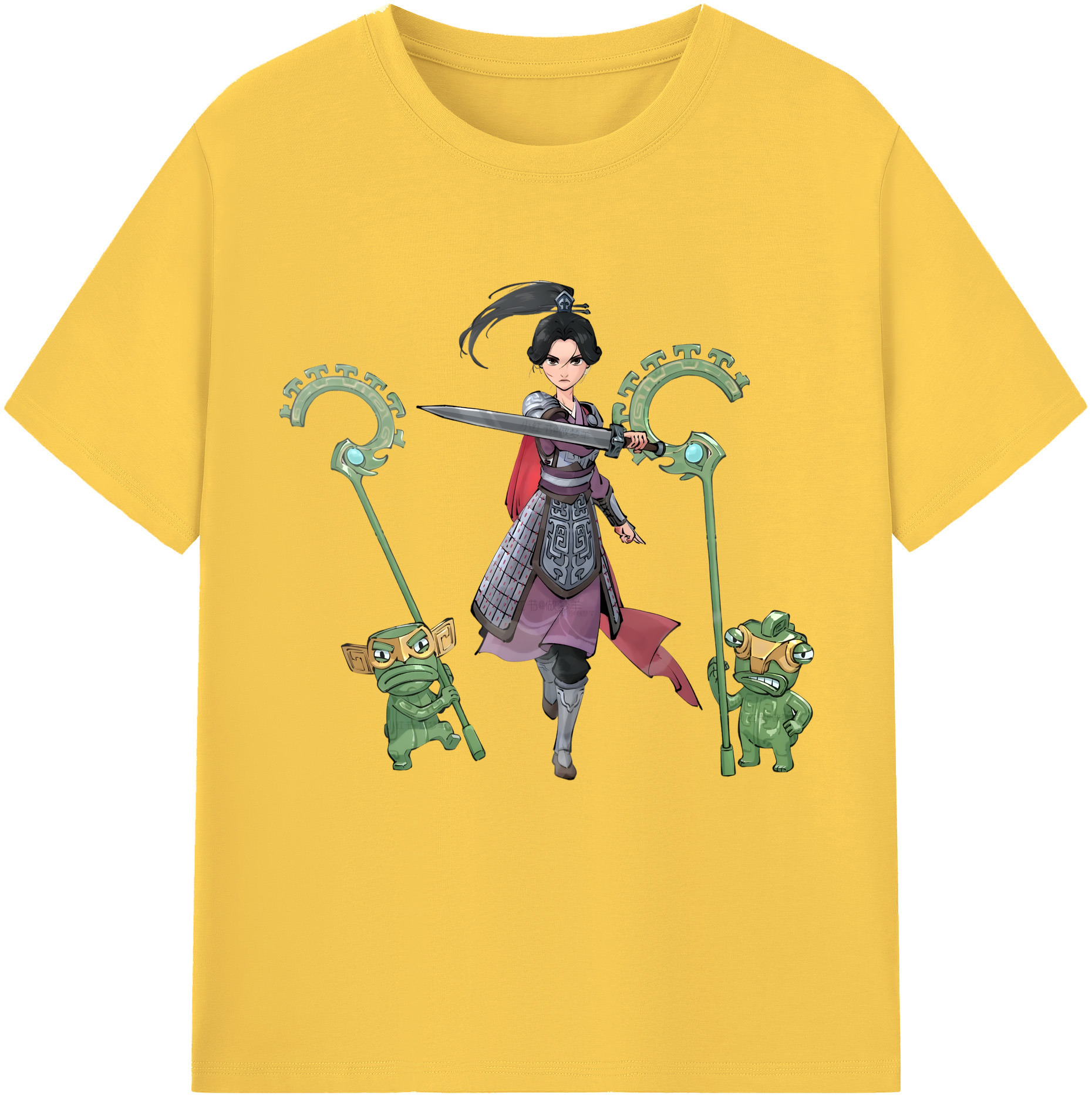 （画像用） Ne Zha 2 ナタ 魔童の大暴れ 綿100％半袖Tシャツ（フロントプリント）
