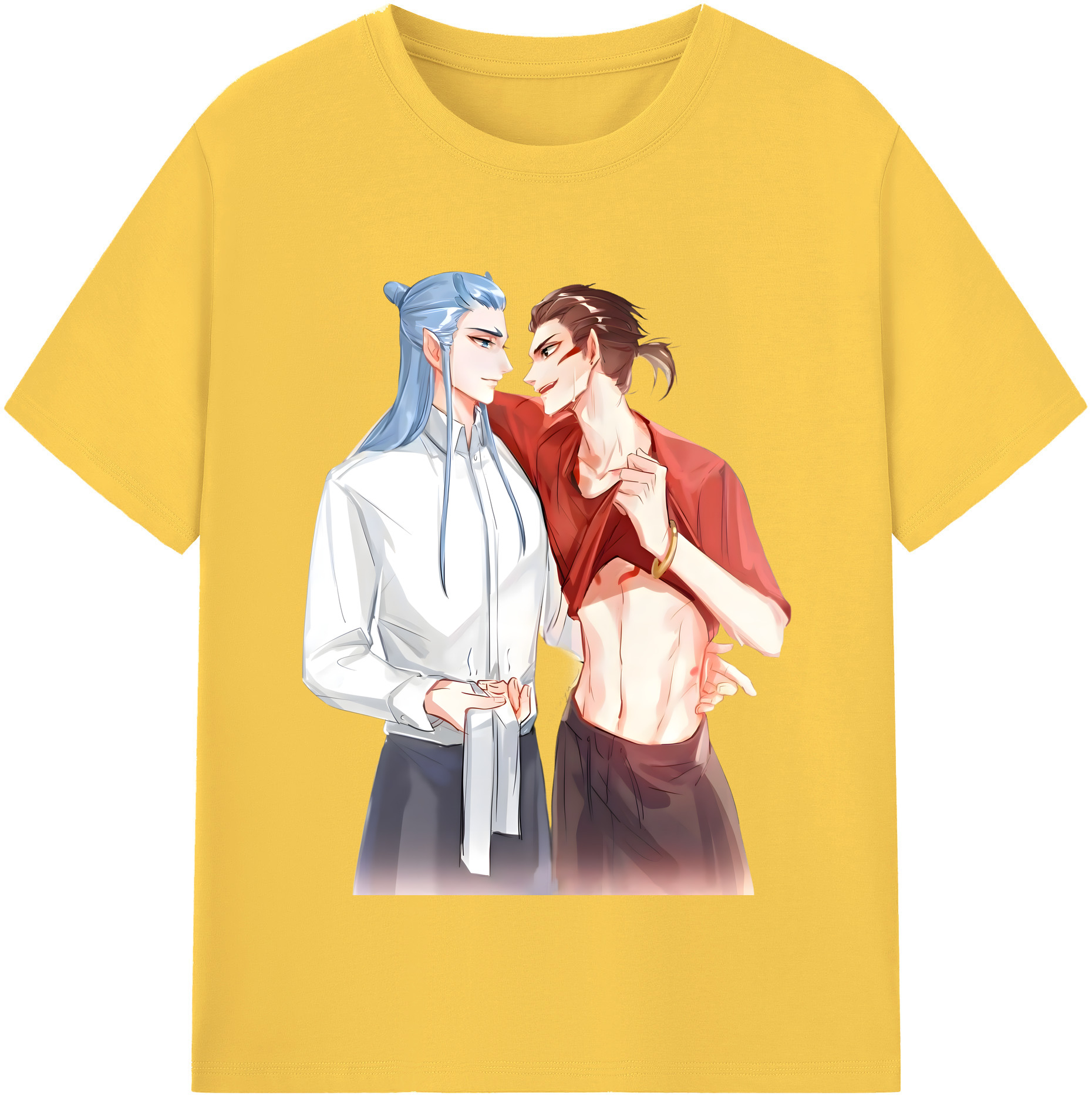 （画像用） Ne Zha 2 ナタ 魔童の大暴れ 綿100％半袖Tシャツ（フロントプリント）