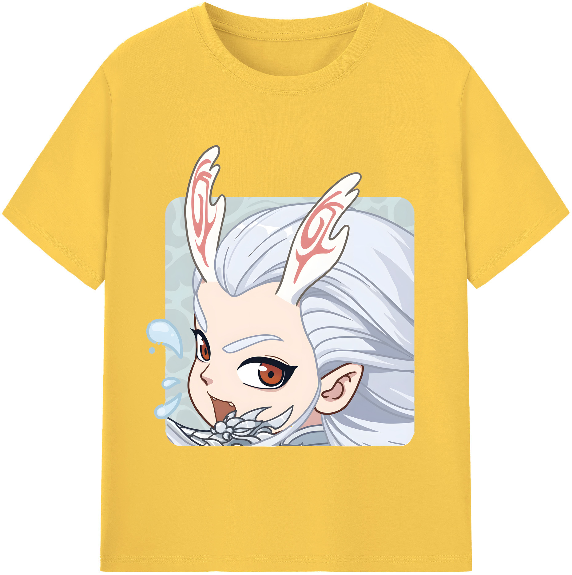 （画像用） Ne Zha 2 ナタ 魔童の大暴れ 綿100％半袖Tシャツ（フロントプリント）