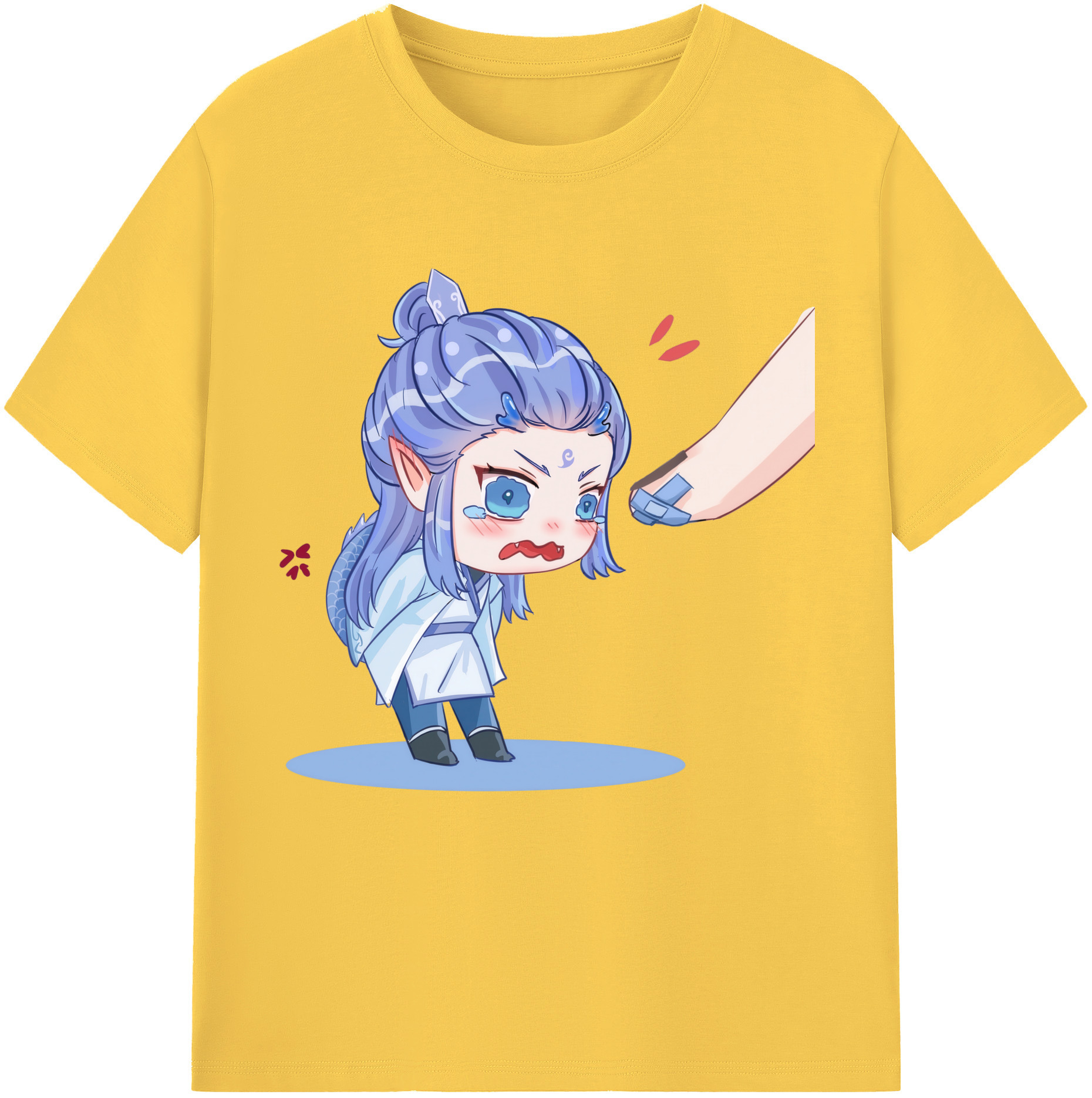 （画像用） Ne Zha 2 ナタ 魔童の大暴れ 綿100％半袖Tシャツ（フロントプリント）