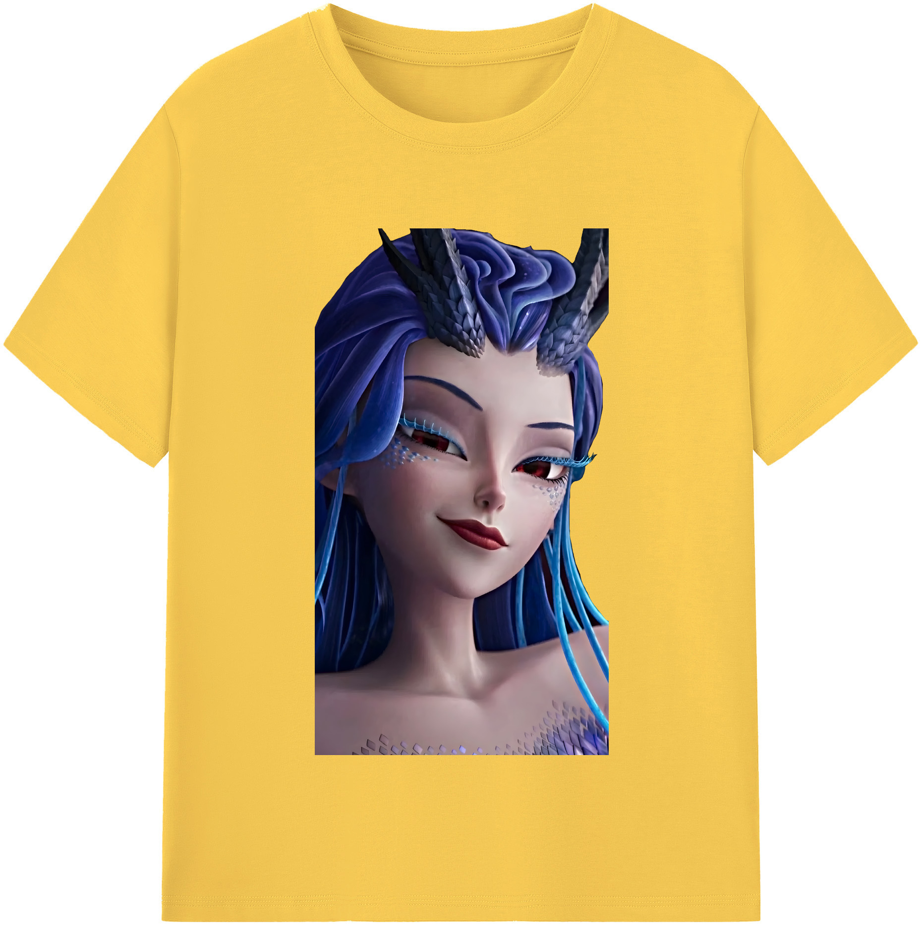 （画像用） Ne Zha 2 ナタ 魔童の大暴れ 綿100％半袖Tシャツ（フロントプリント）