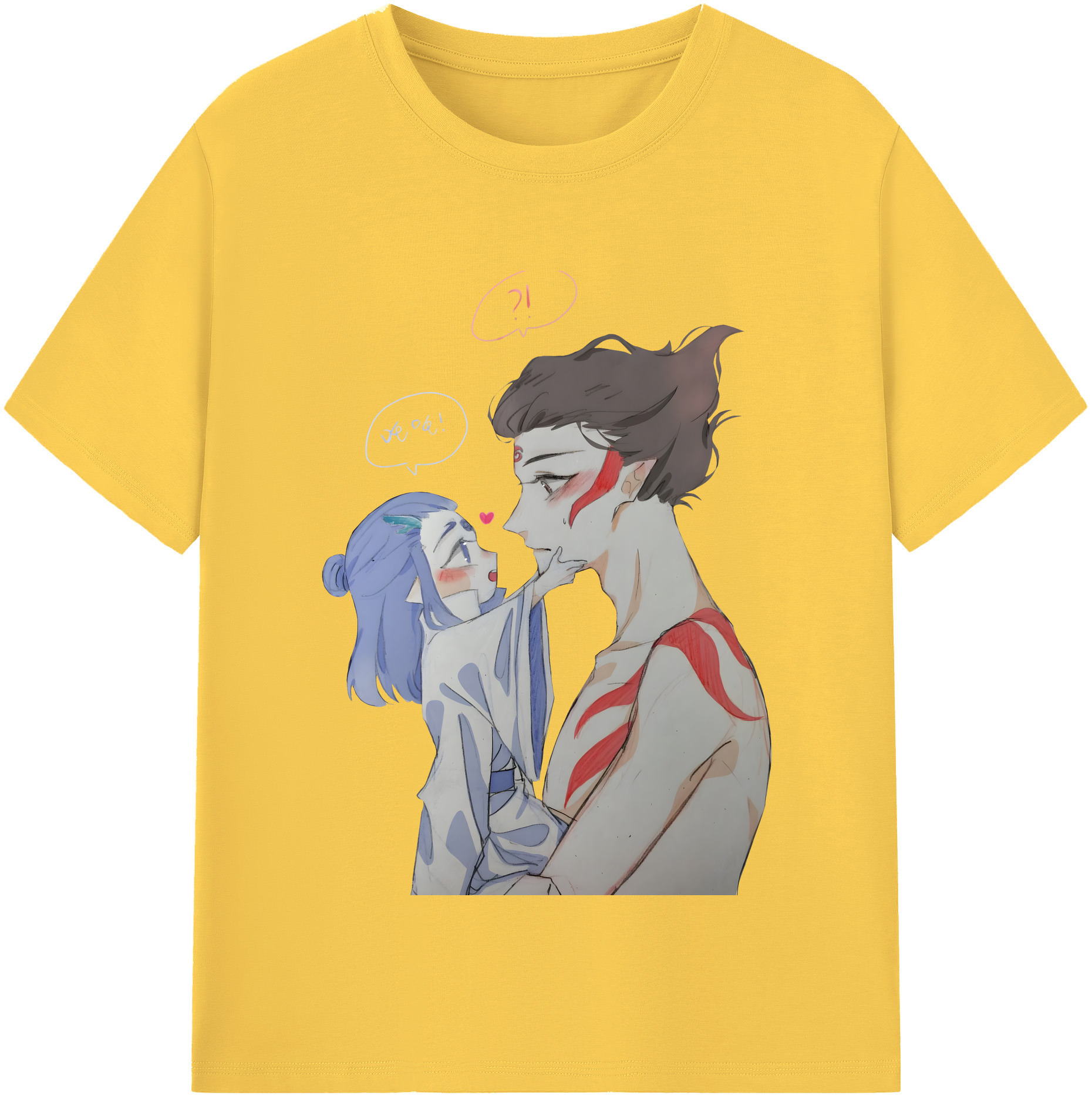 （画像用） Ne Zha 2 ナタ 魔童の大暴れ 綿100％半袖Tシャツ（フロントプリント）