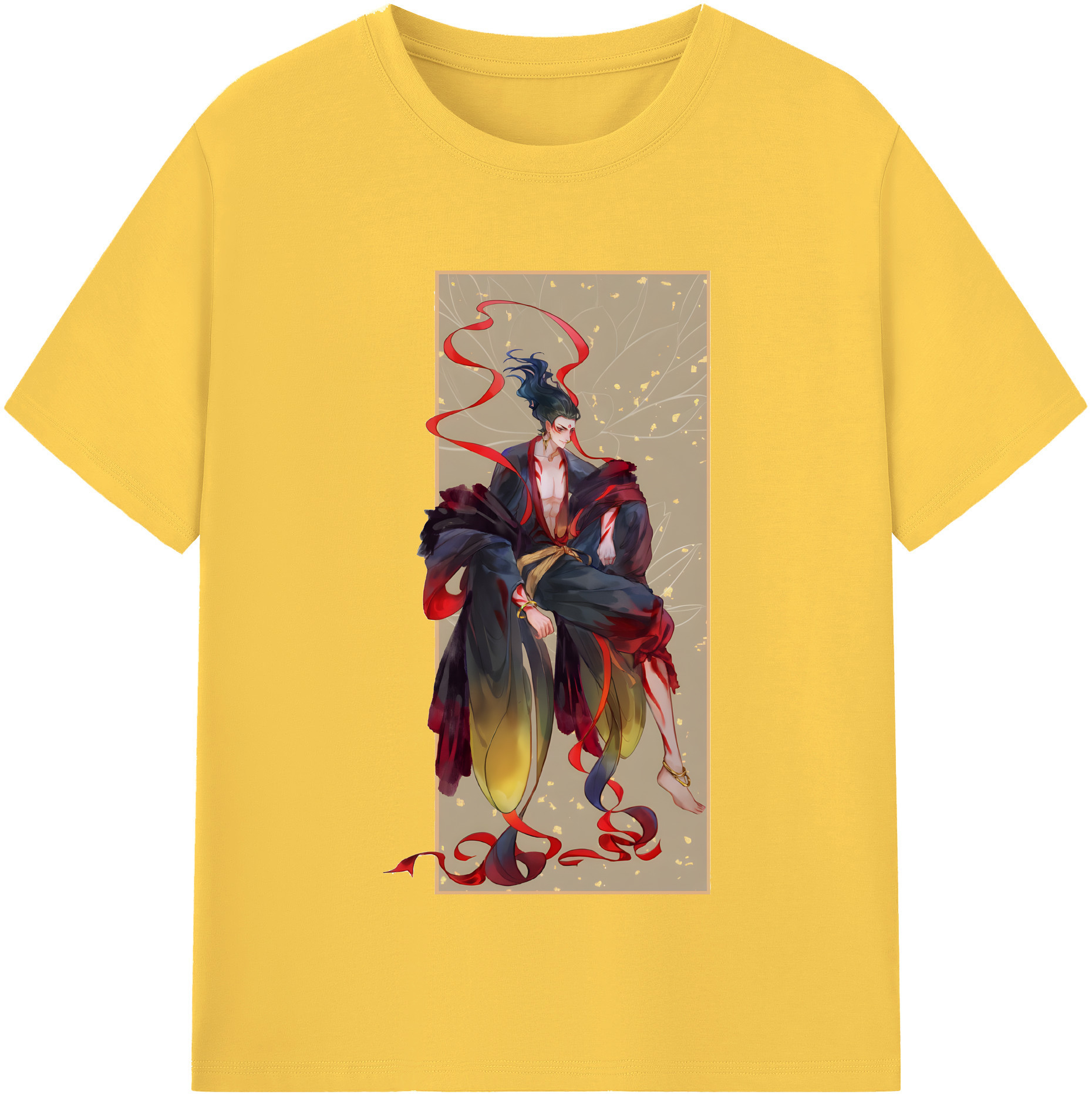 （画像用） Ne Zha 2 ナタ 魔童の大暴れ 綿100％半袖Tシャツ（フロントプリント）