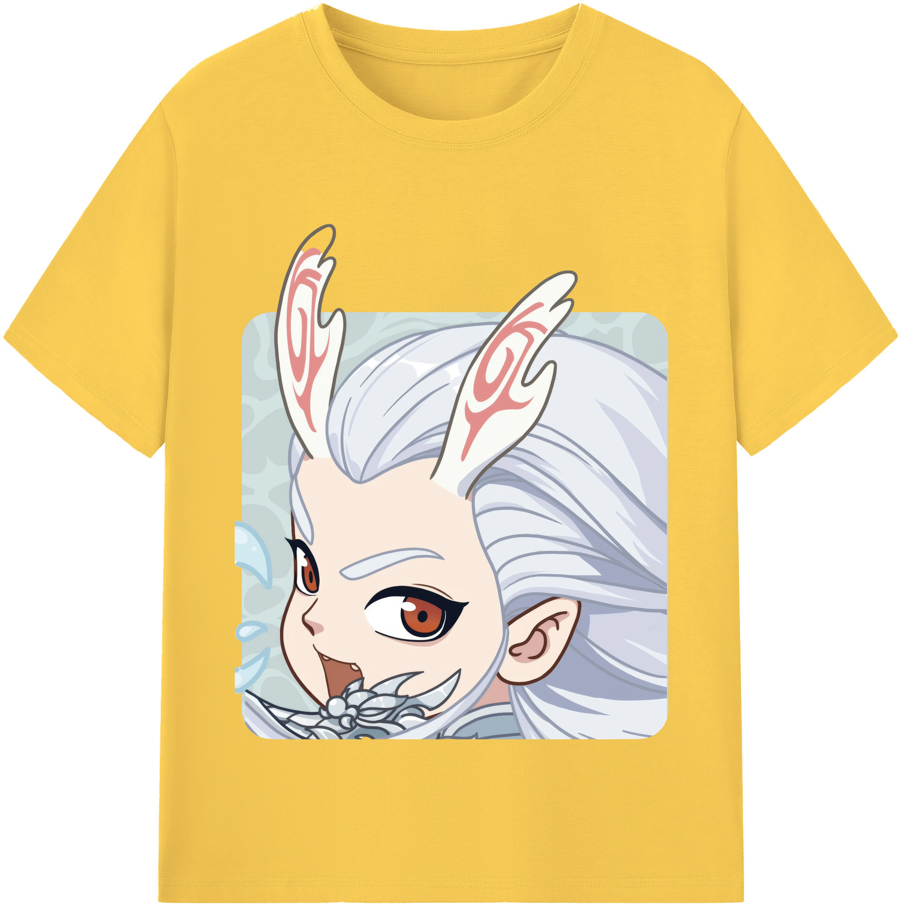 （画像用） Ne Zha 2 ナタ 魔童の大暴れ 綿100％半袖Tシャツ（フロントプリント）