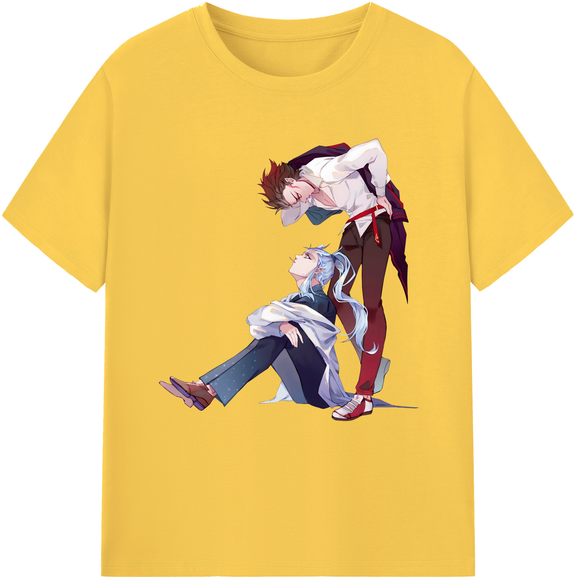 （画像用） Ne Zha 2 ナタ 魔童の大暴れ 綿100％半袖Tシャツ（フロントプリント）