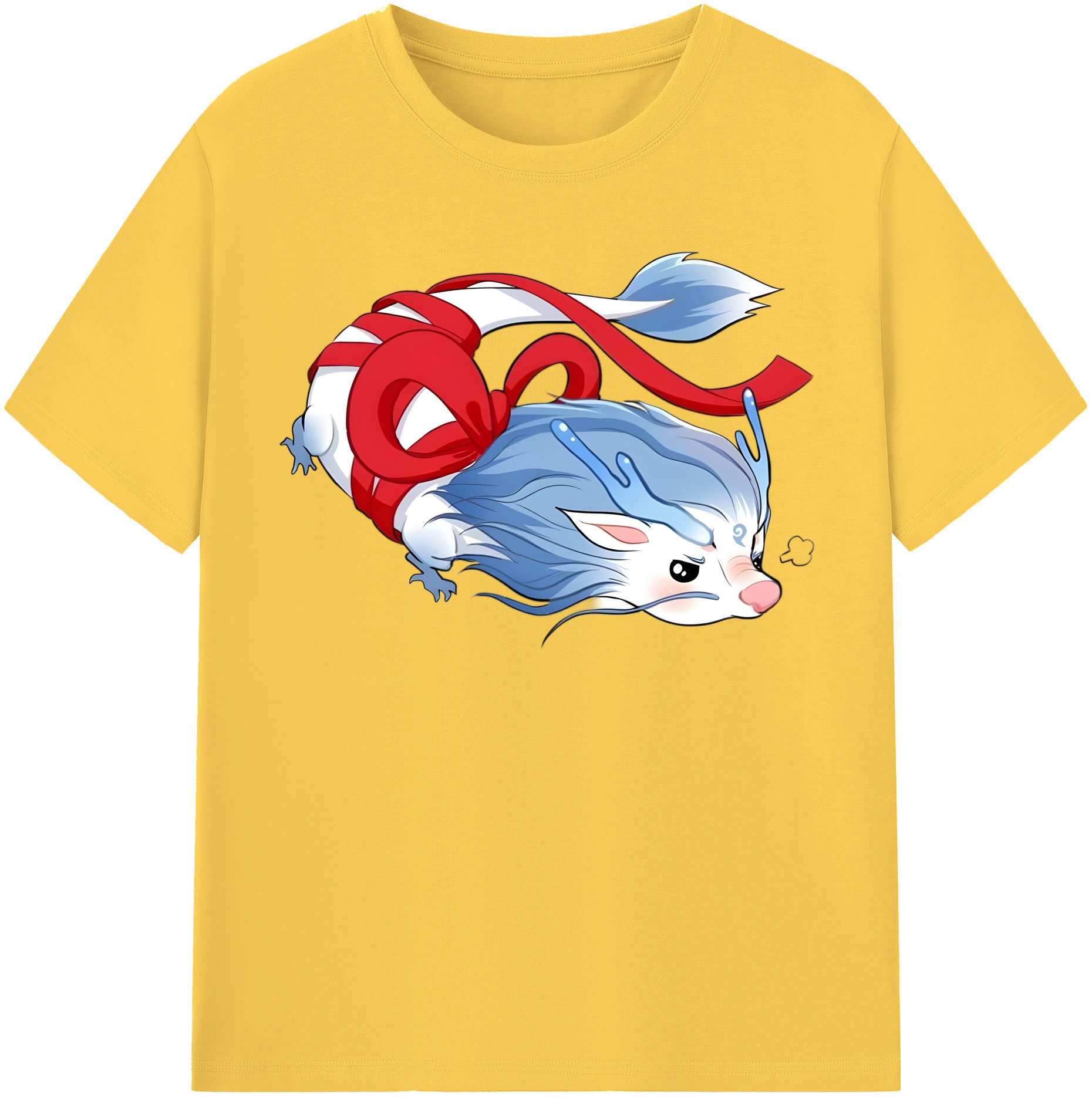 （画像用） Ne Zha 2 ナタ 魔童の大暴れ 綿100％半袖Tシャツ（フロントプリント）