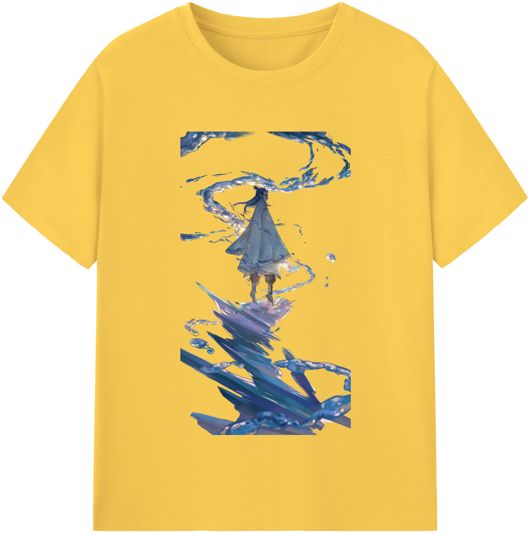 （画像用） Ne Zha 2 ナタ 魔童の大暴れ 綿100％半袖Tシャツ（フロントプリント）