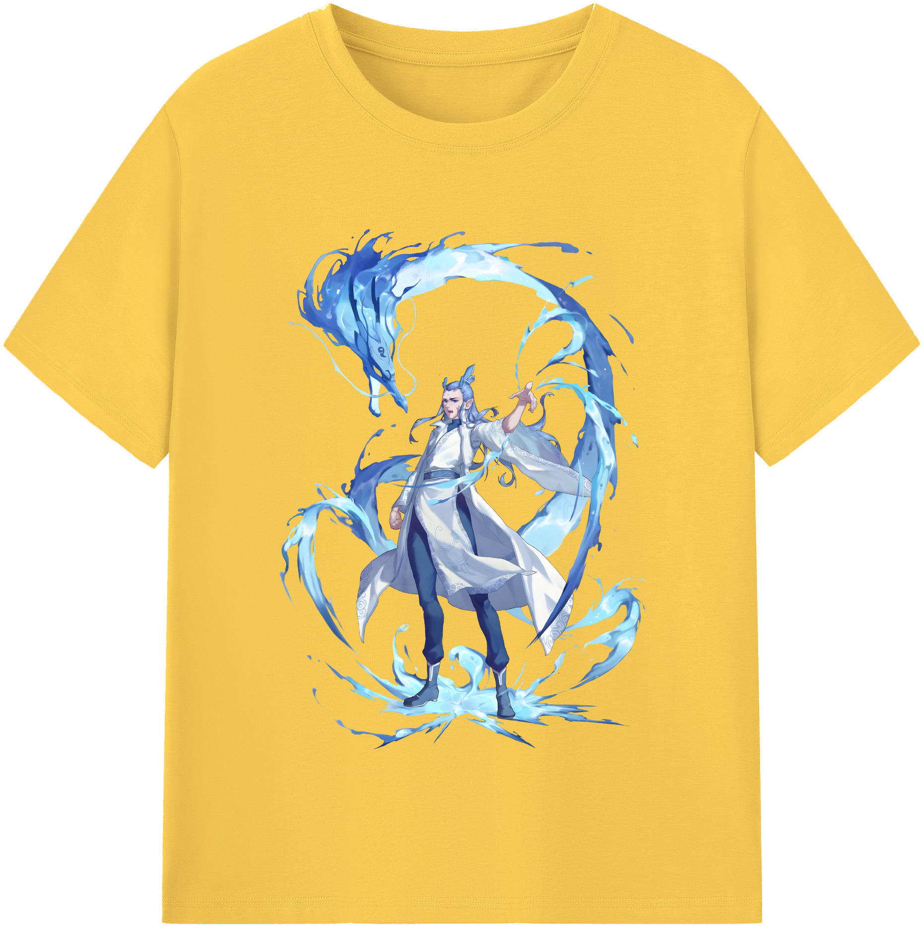 （画像用） Ne Zha 2 ナタ 魔童の大暴れ 綿100％半袖Tシャツ（フロントプリント）