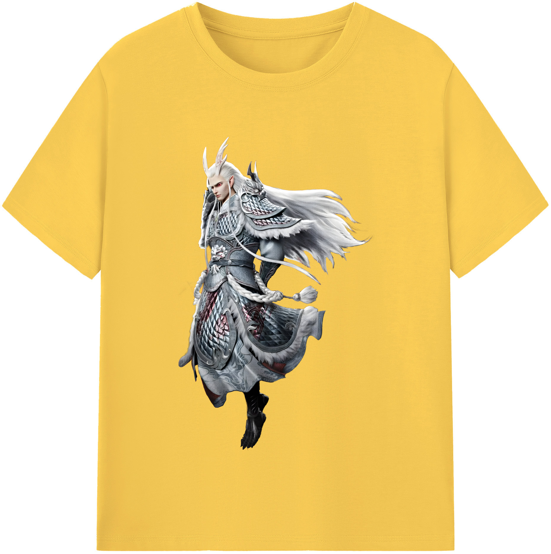 （画像用） Ne Zha 2 ナタ 魔童の大暴れ 綿100％半袖Tシャツ（フロントプリント）