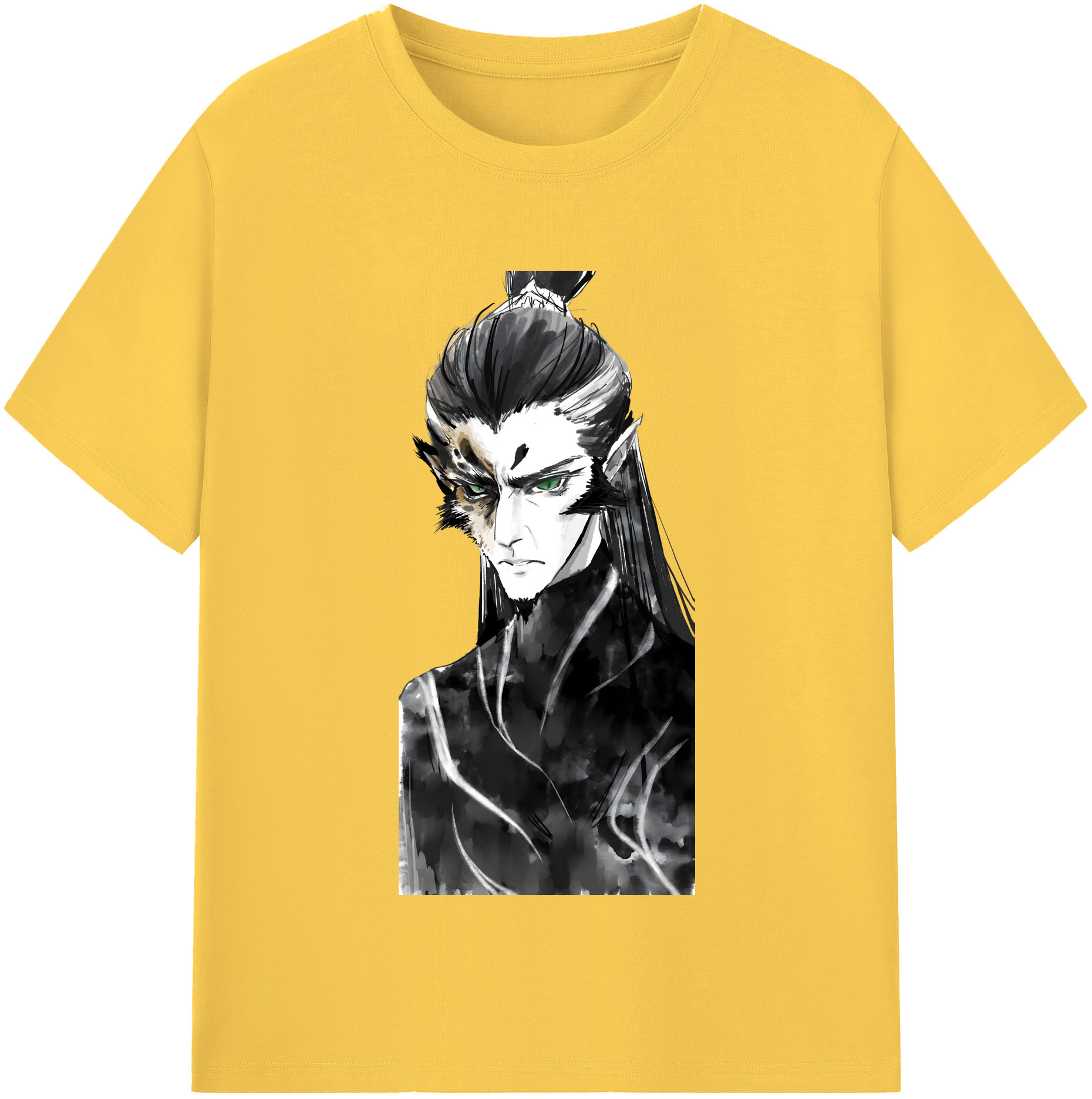 （画像用） Ne Zha 2 ナタ 魔童の大暴れ 綿100％半袖Tシャツ（フロントプリント）