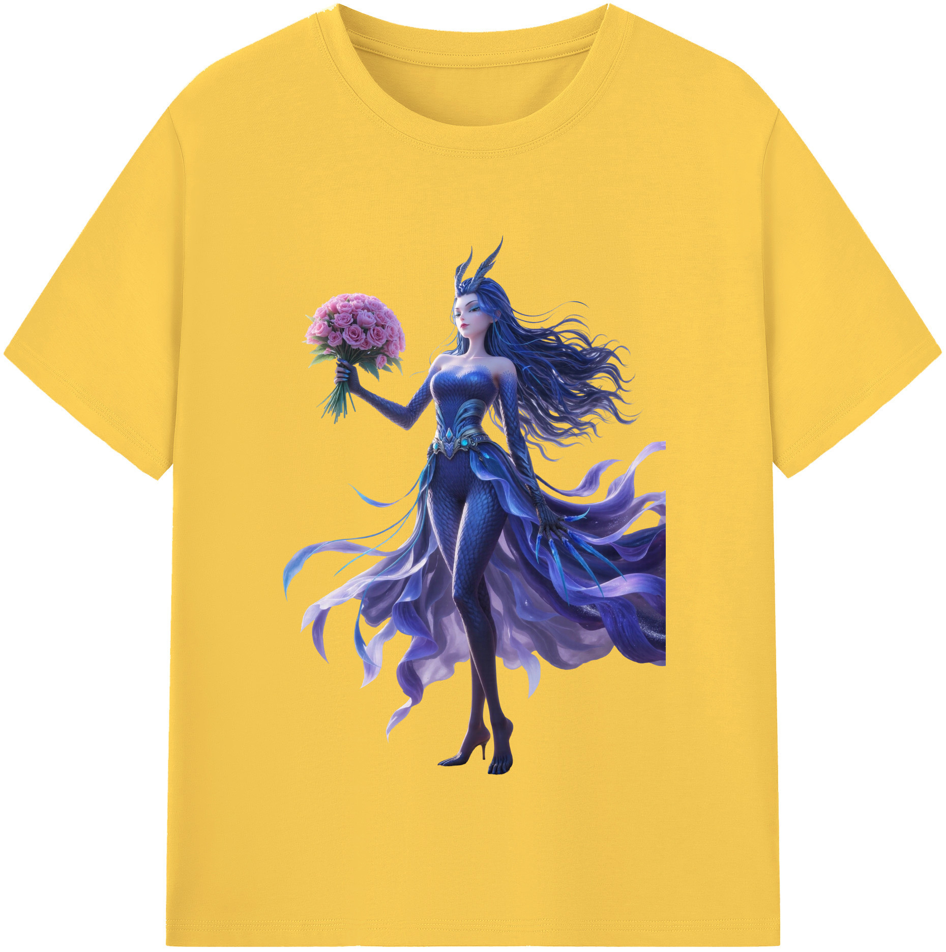 （画像用） Ne Zha 2 ナタ 魔童の大暴れ 綿100％半袖Tシャツ（フロントプリント）
