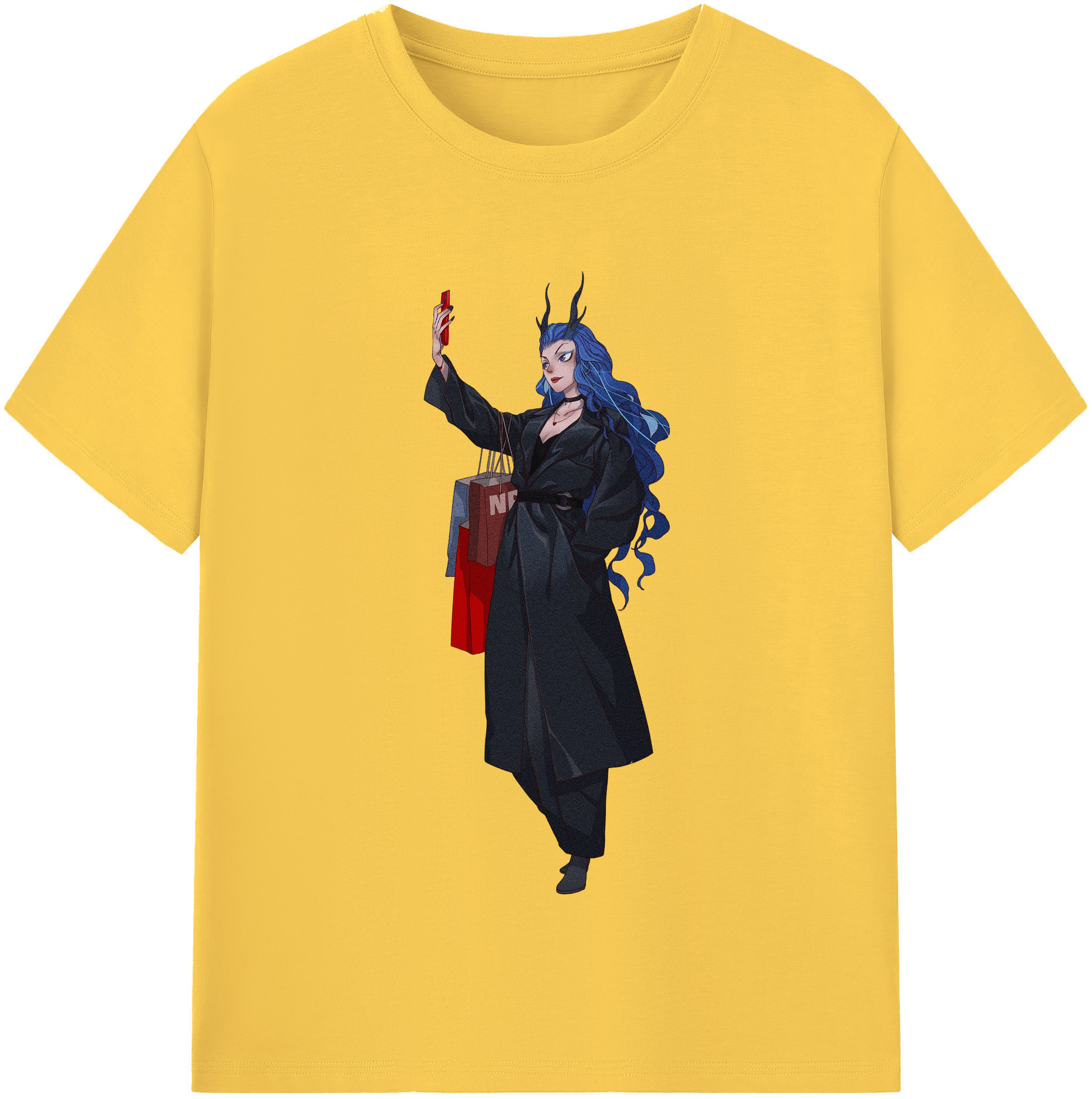 （画像用） Ne Zha 2 ナタ 魔童の大暴れ 綿100％半袖Tシャツ（フロントプリント）