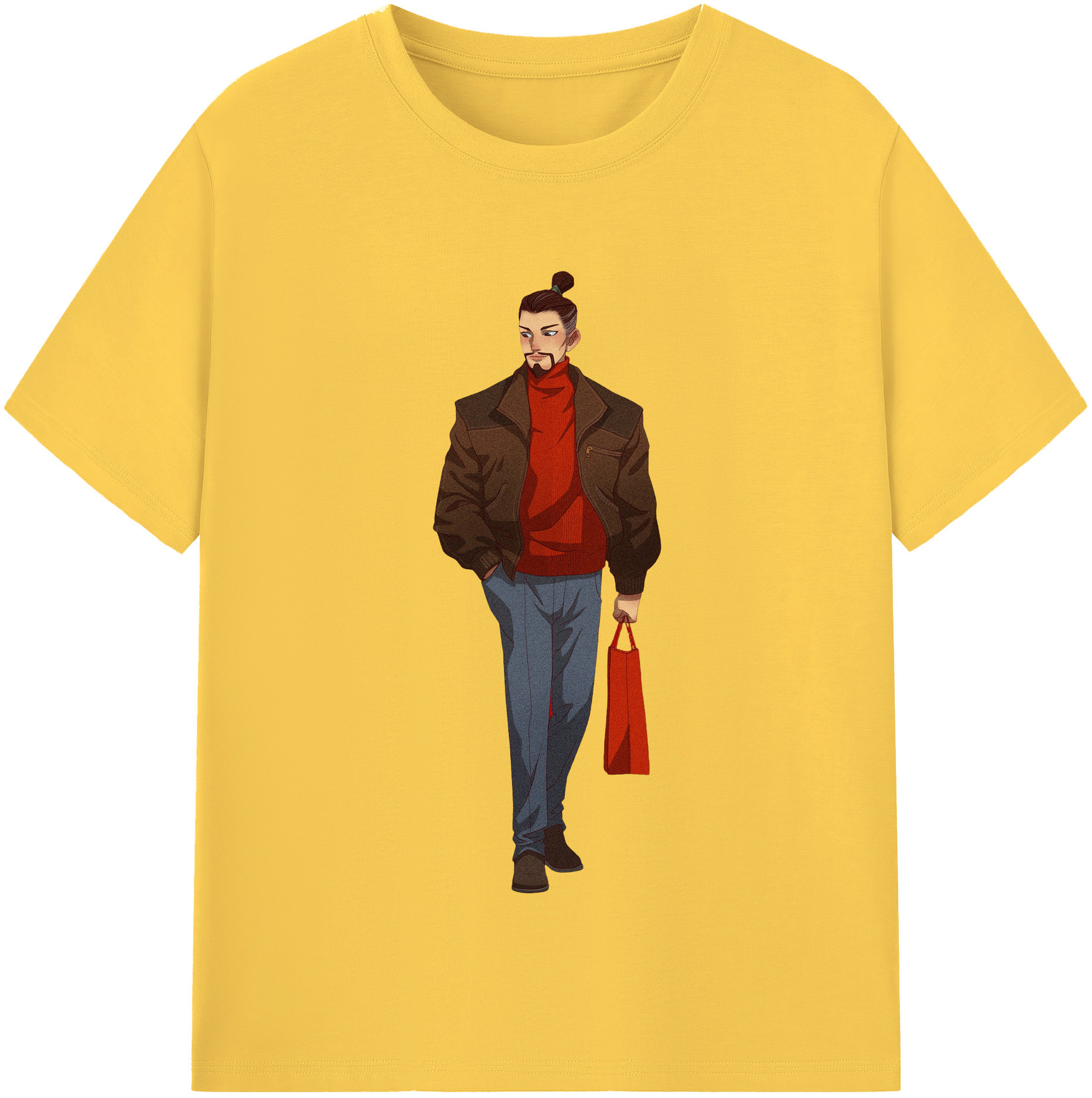 （画像用） Ne Zha 2 ナタ 魔童の大暴れ 綿100％半袖Tシャツ（フロントプリント）
