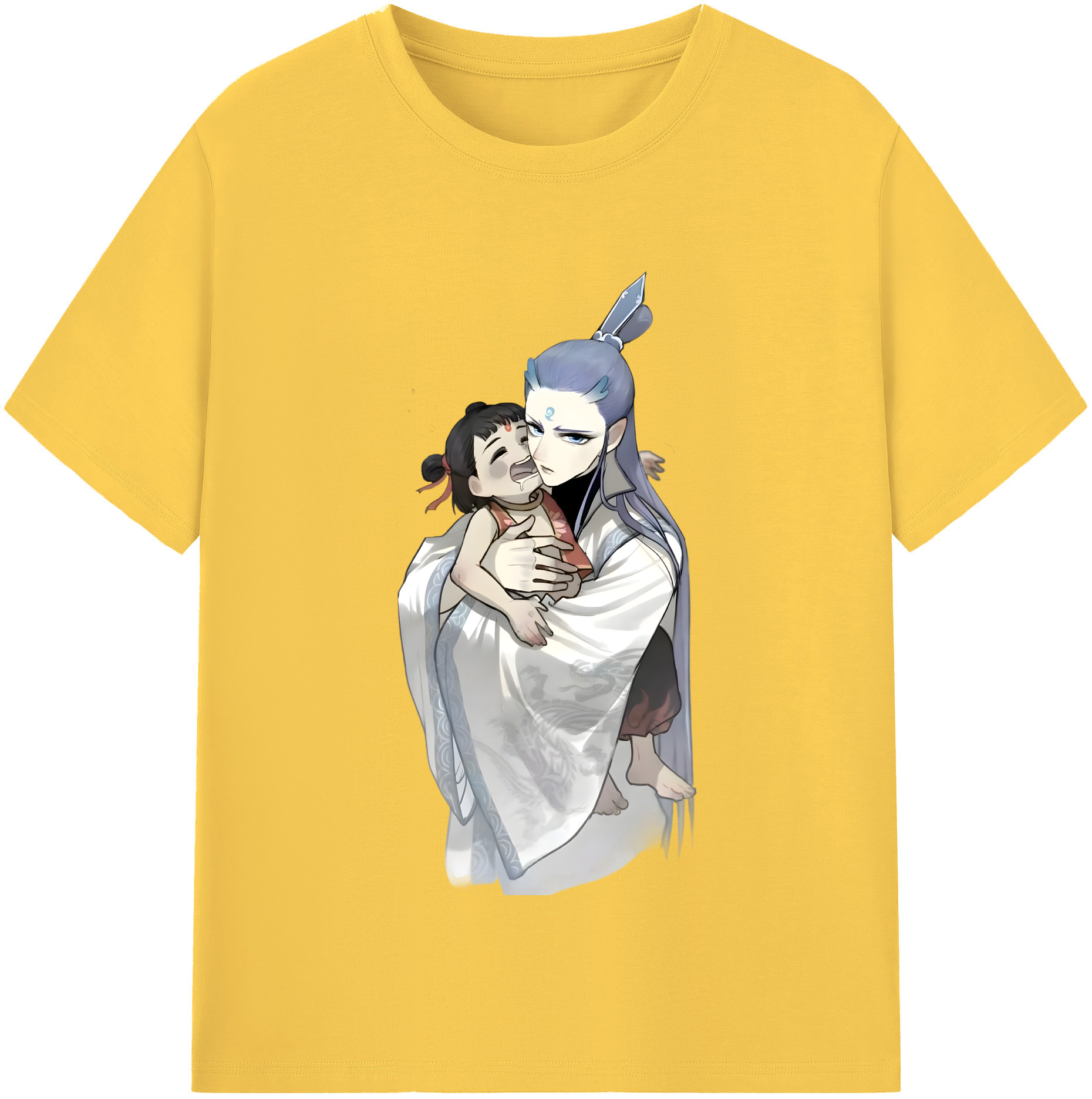 （画像用） Ne Zha 2 ナタ 魔童の大暴れ 綿100％半袖Tシャツ（フロントプリント）