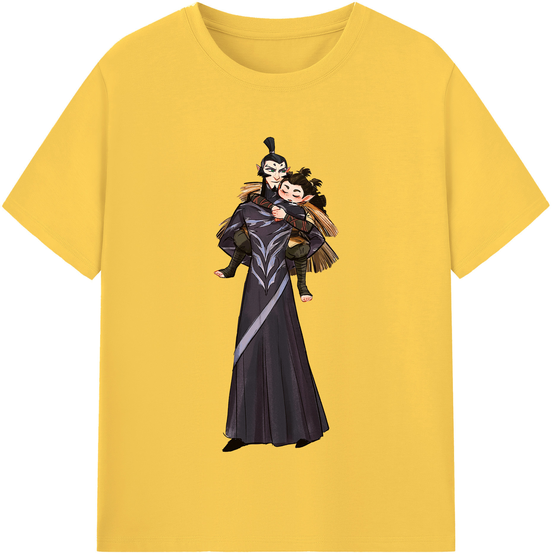 （画像用） Ne Zha 2 ナタ 魔童の大暴れ 綿100％半袖Tシャツ（フロントプリント）