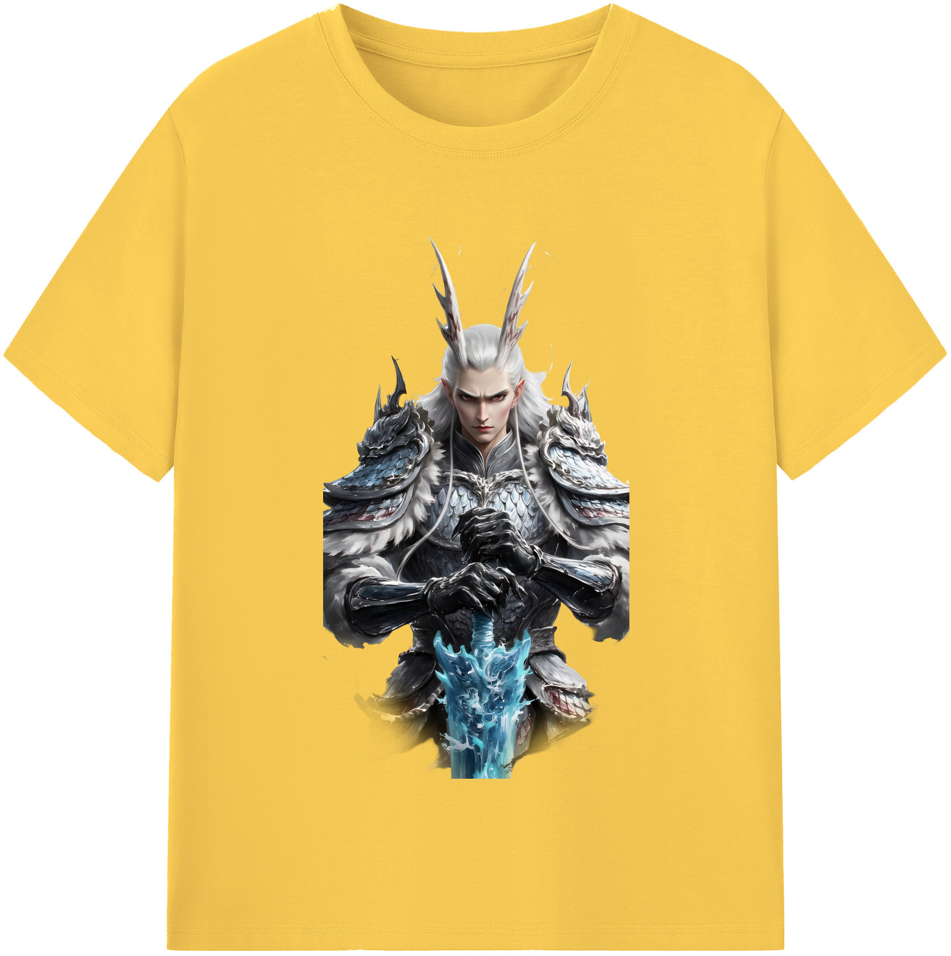 （画像用） Ne Zha 2 ナタ 魔童の大暴れ 綿100％半袖Tシャツ（フロントプリント）