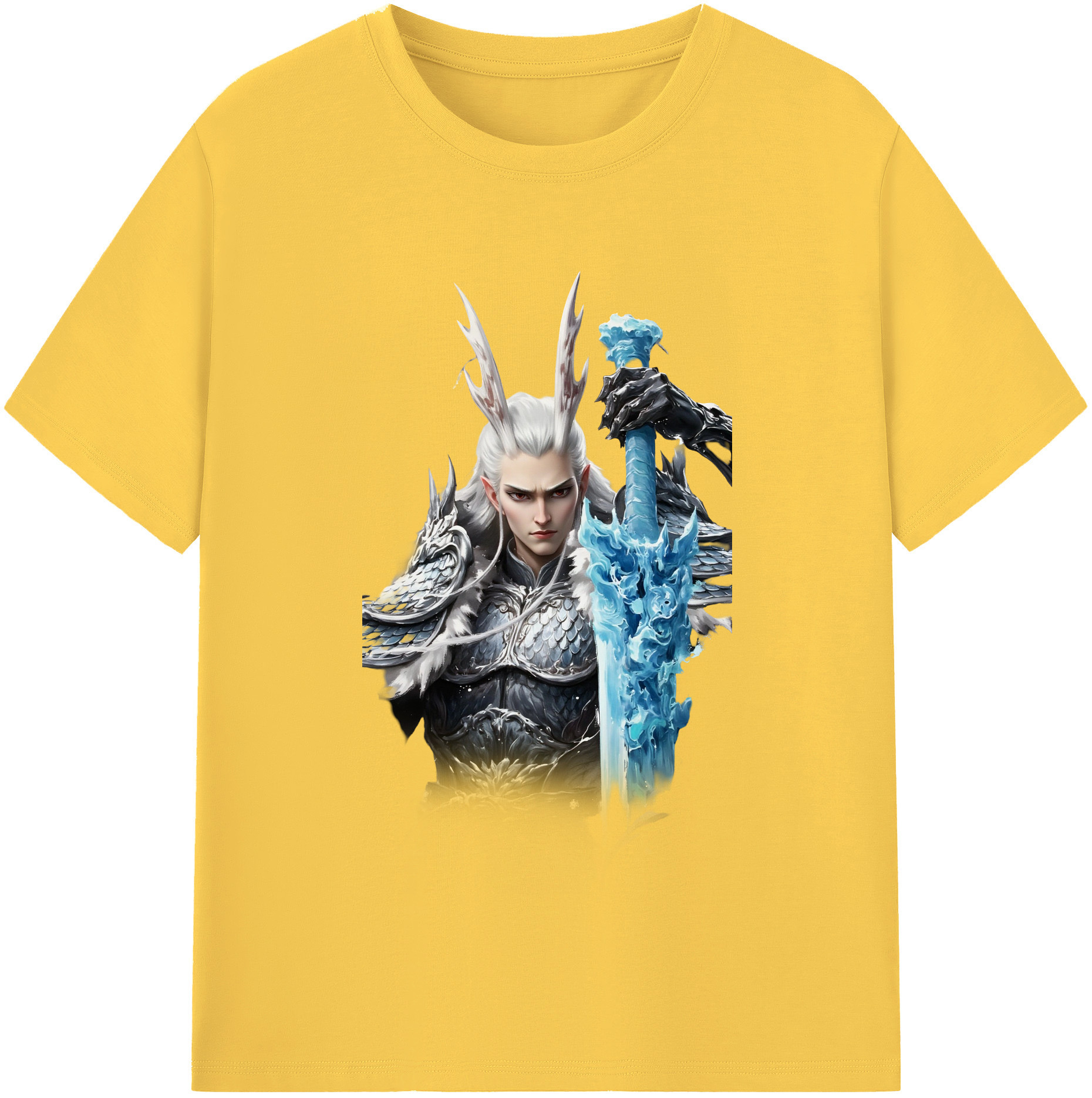 （画像用） Ne Zha 2 ナタ 魔童の大暴れ 綿100％半袖Tシャツ（フロントプリント）