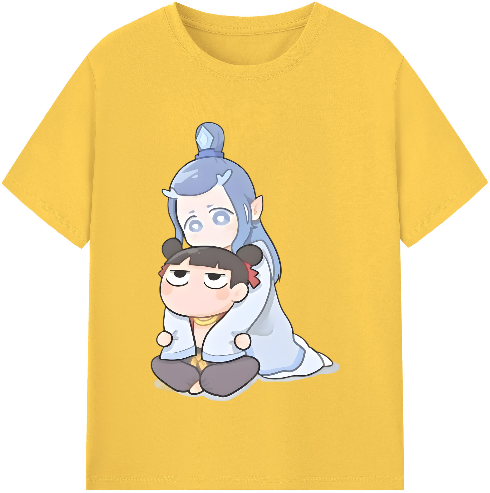 （画像用） Ne Zha 2 ナタ 魔童の大暴れ 綿100％半袖Tシャツ（フロントプリント）