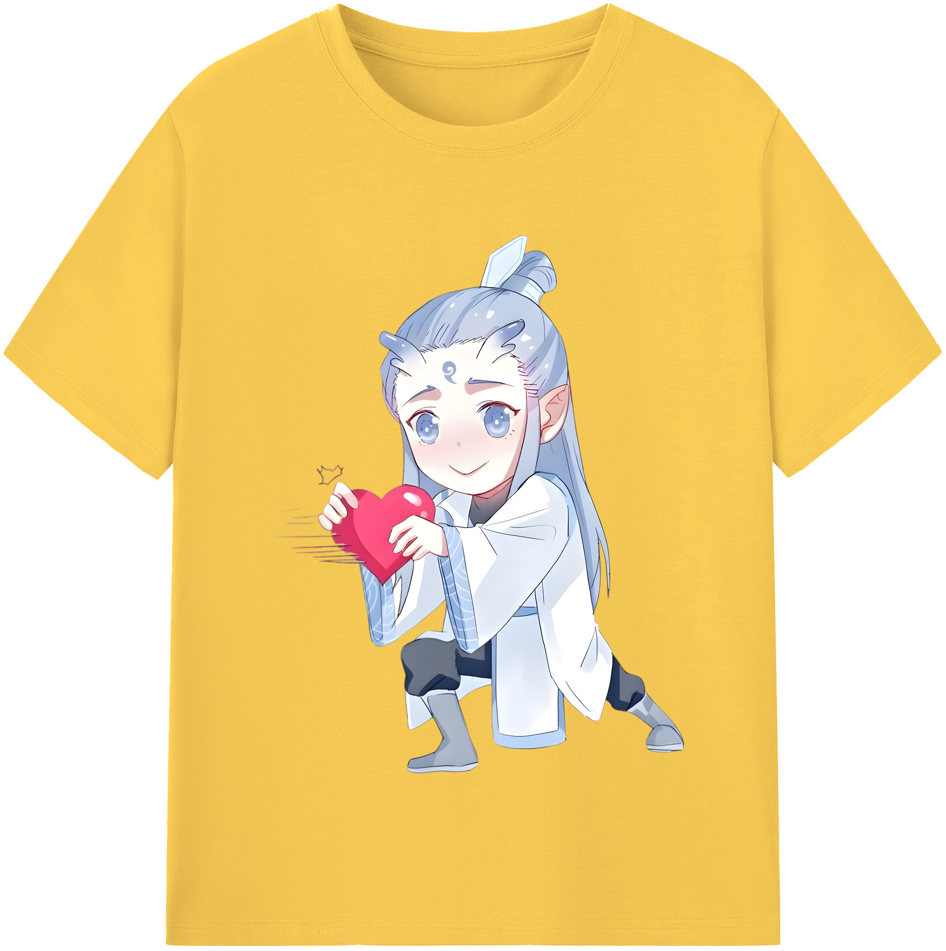 （画像用） Ne Zha 2 ナタ 魔童の大暴れ 綿100％半袖Tシャツ（フロントプリント）