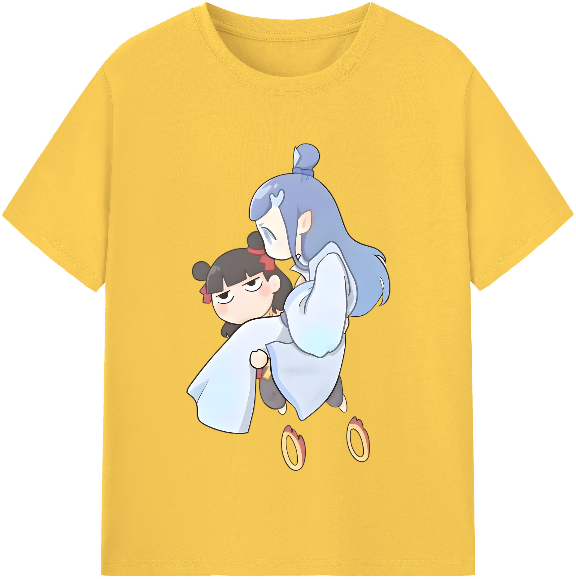 （画像用） Ne Zha 2 ナタ 魔童の大暴れ 綿100％半袖Tシャツ（フロントプリント）