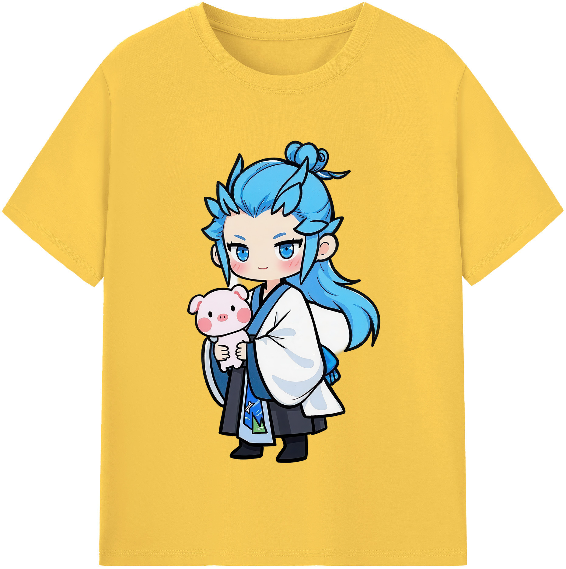 （画像用） Ne Zha 2 ナタ 魔童の大暴れ 綿100％半袖Tシャツ（フロントプリント）