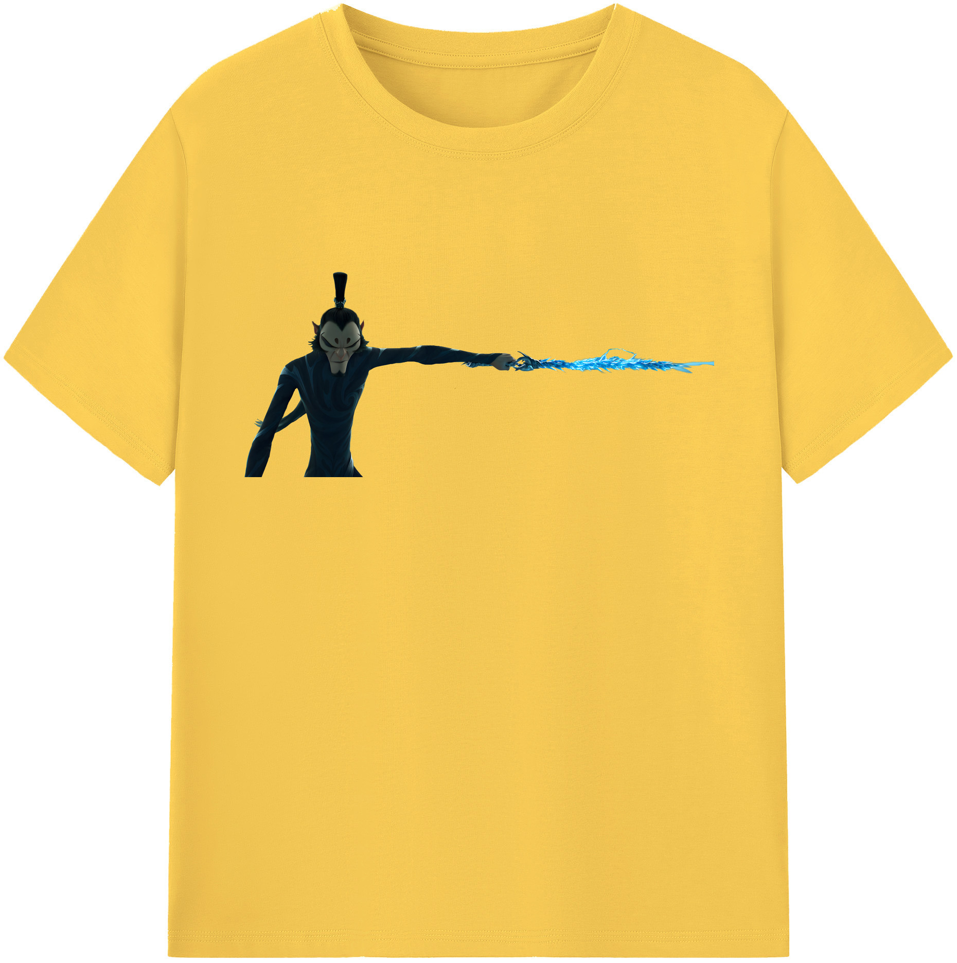 （画像用） Ne Zha 2 ナタ 魔童の大暴れ 綿100％半袖Tシャツ（フロントプリント）