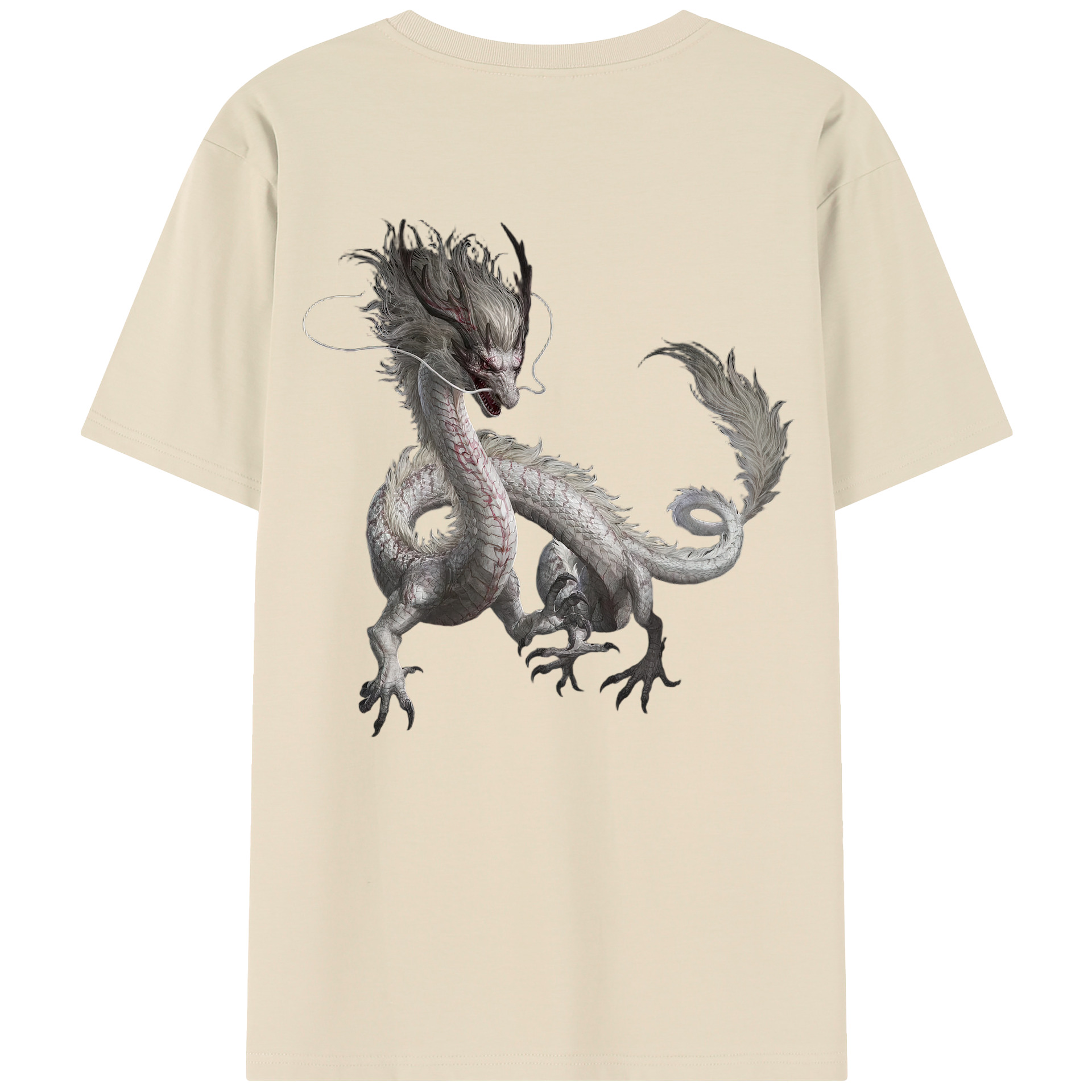 （画像用） Ne Zha 2 ナタ 魔童の大暴れ 綿100％半袖Tシャツ（背面プリント）