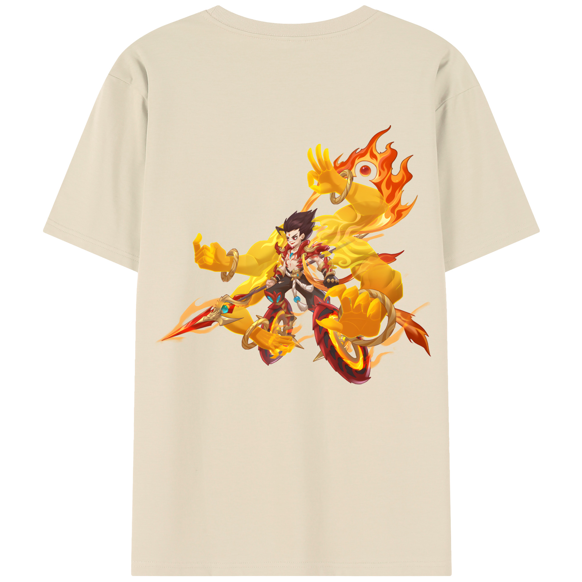 Ne Zha 2 ナタ 魔童の大暴れ 綿100％半袖Tシャツ（背面プリント）