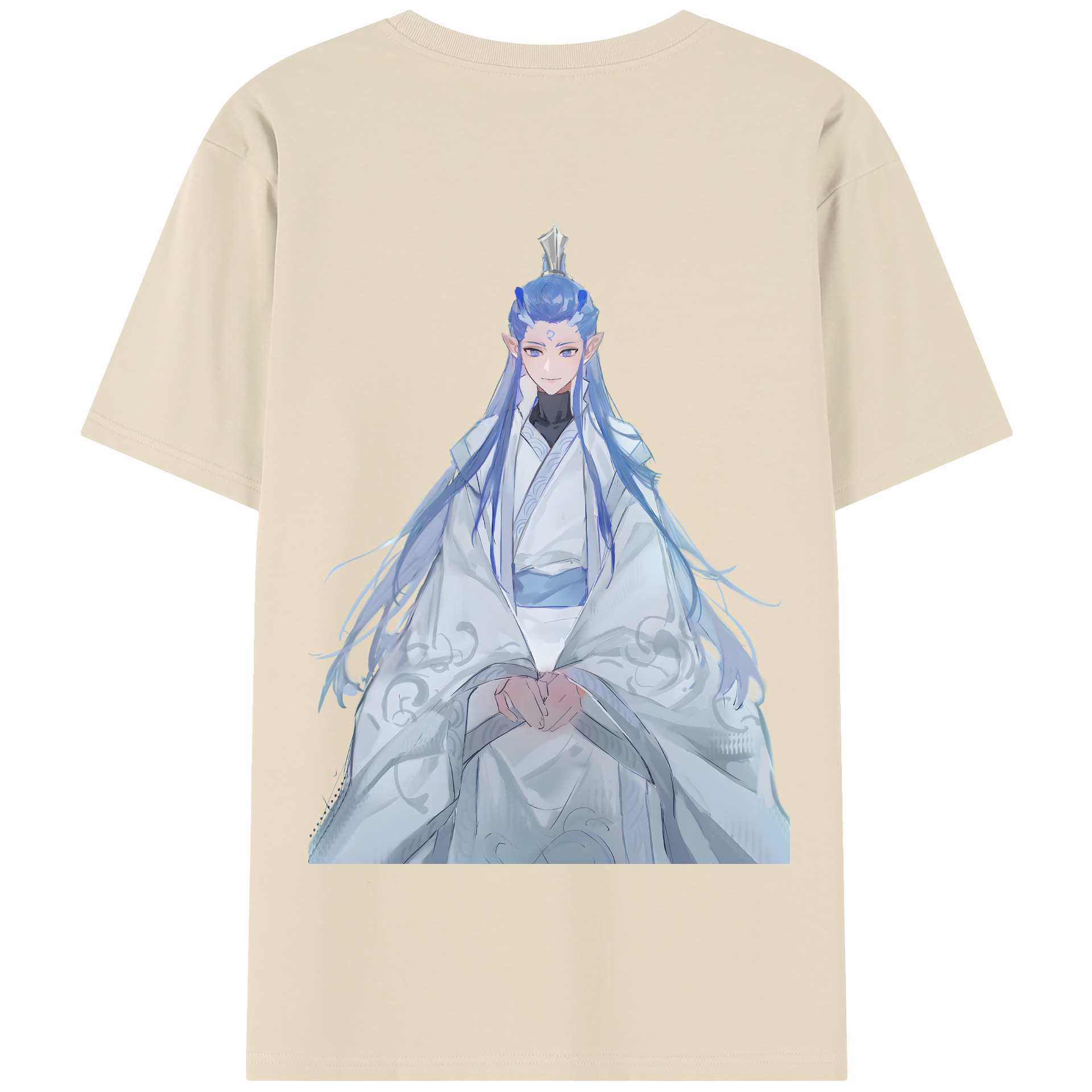 （画像用） Ne Zha 2 ナタ 魔童の大暴れ 綿100％半袖Tシャツ（背面プリント）