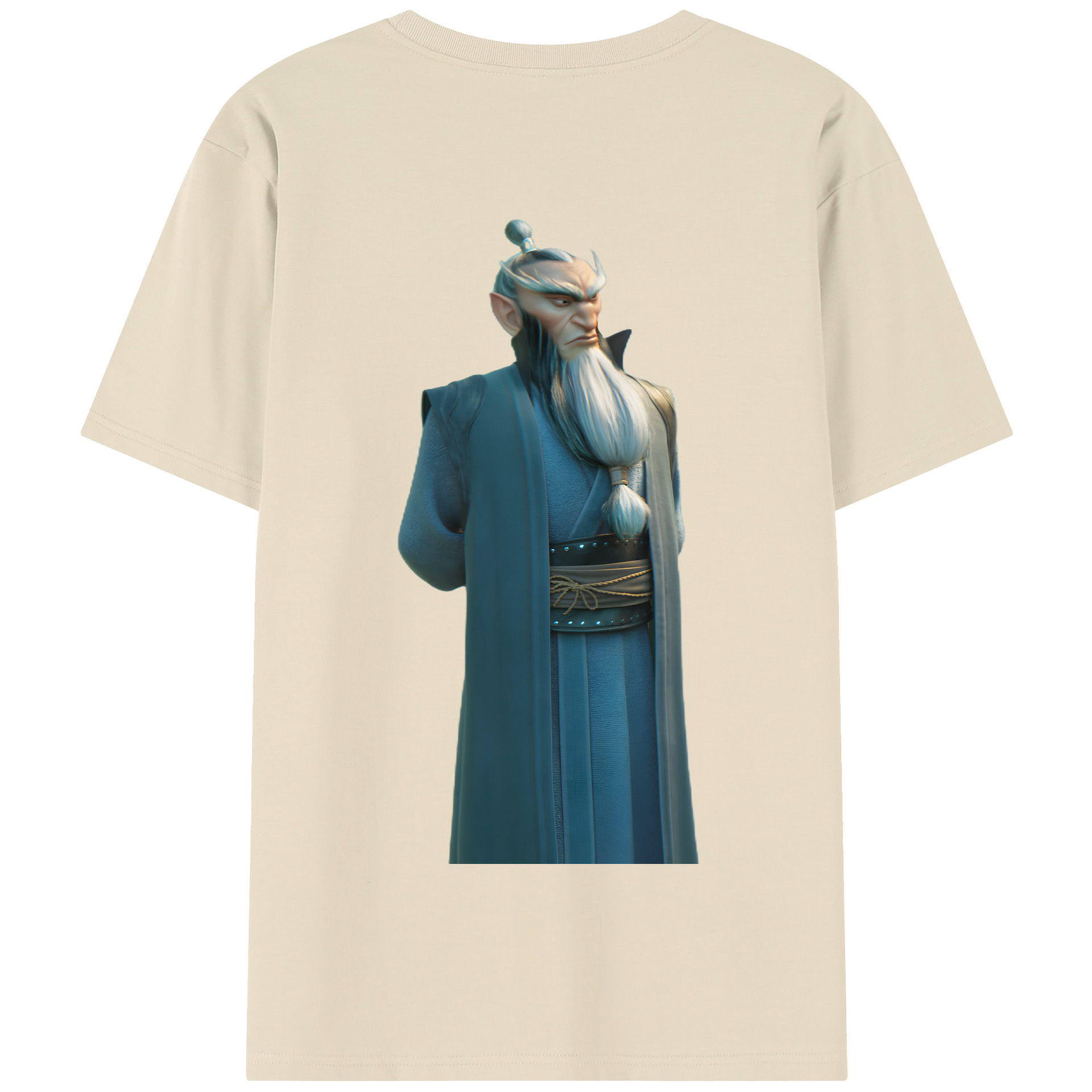 （画像用） Ne Zha 2 ナタ 魔童の大暴れ 綿100％半袖Tシャツ（背面プリント）