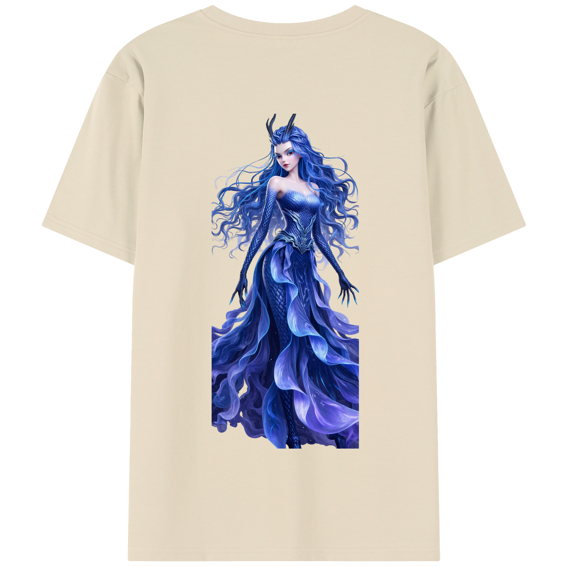 （画像用） Ne Zha 2 ナタ 魔童の大暴れ 綿100％半袖Tシャツ（背面プリント）