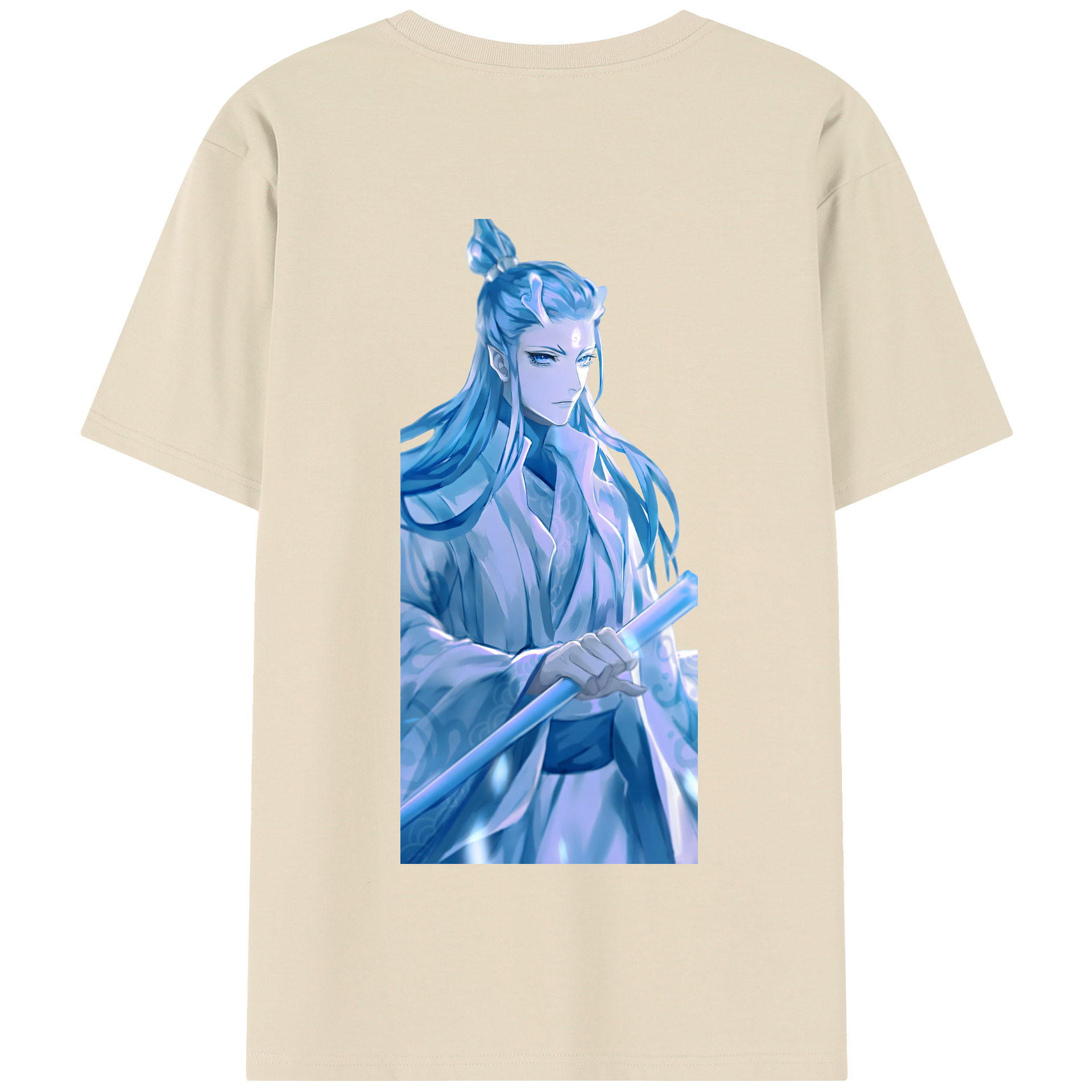 （画像用） Ne Zha 2 ナタ 魔童の大暴れ 綿100％半袖Tシャツ（背面プリント）