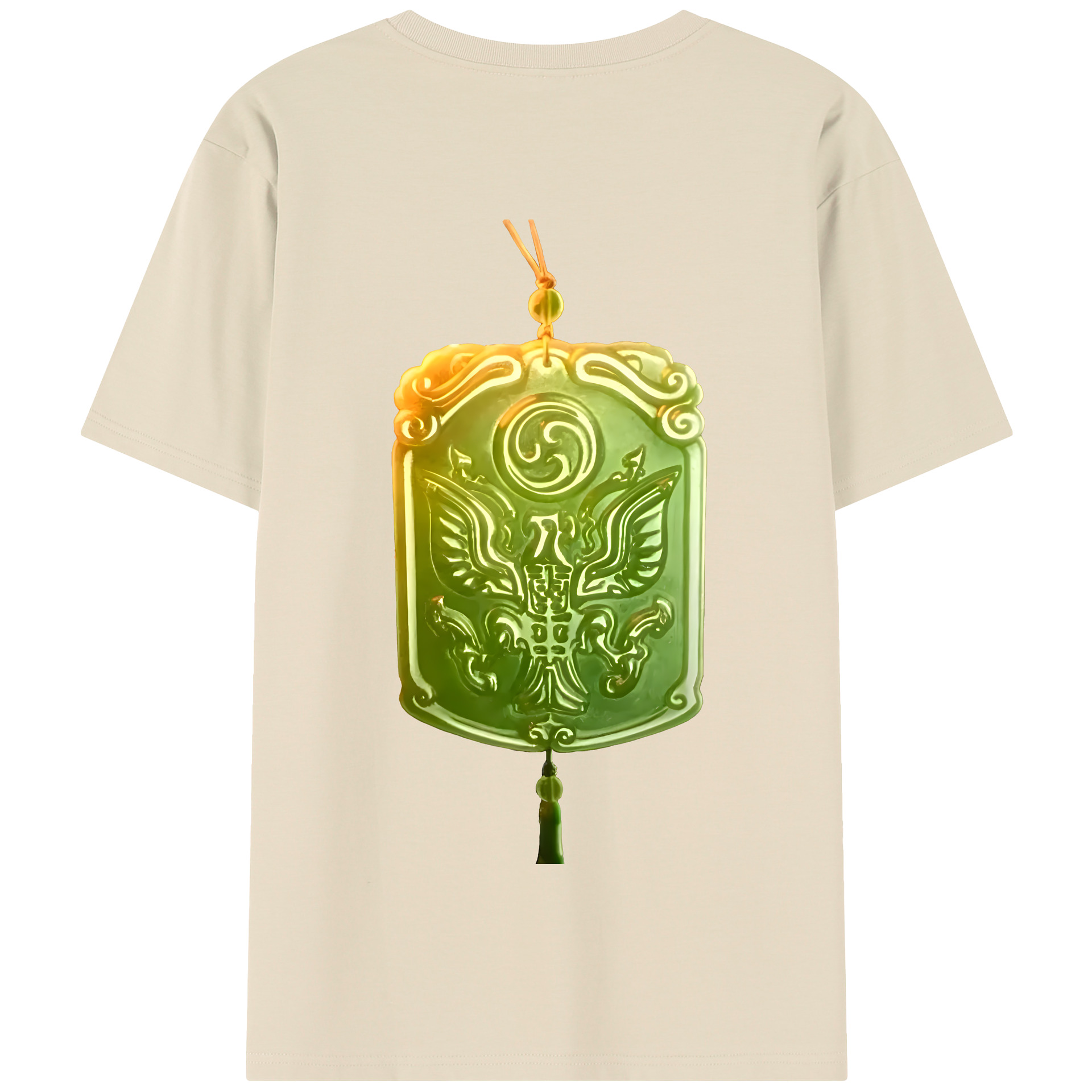 （画像用） Ne Zha 2 ナタ 魔童の大暴れ 綿100％半袖Tシャツ（背面プリント）