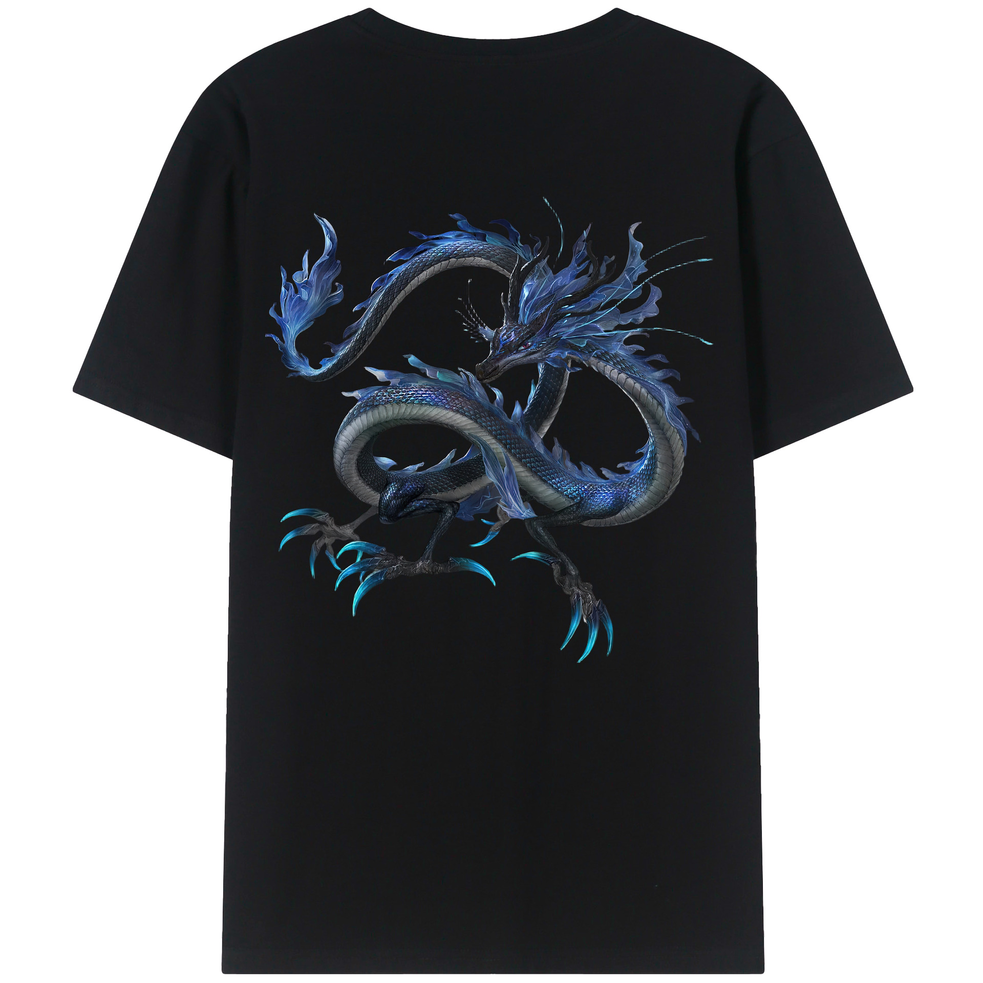 （画像用） Ne Zha 2 ナタ 魔童の大暴れ 綿100％半袖Tシャツ（背面プリント）