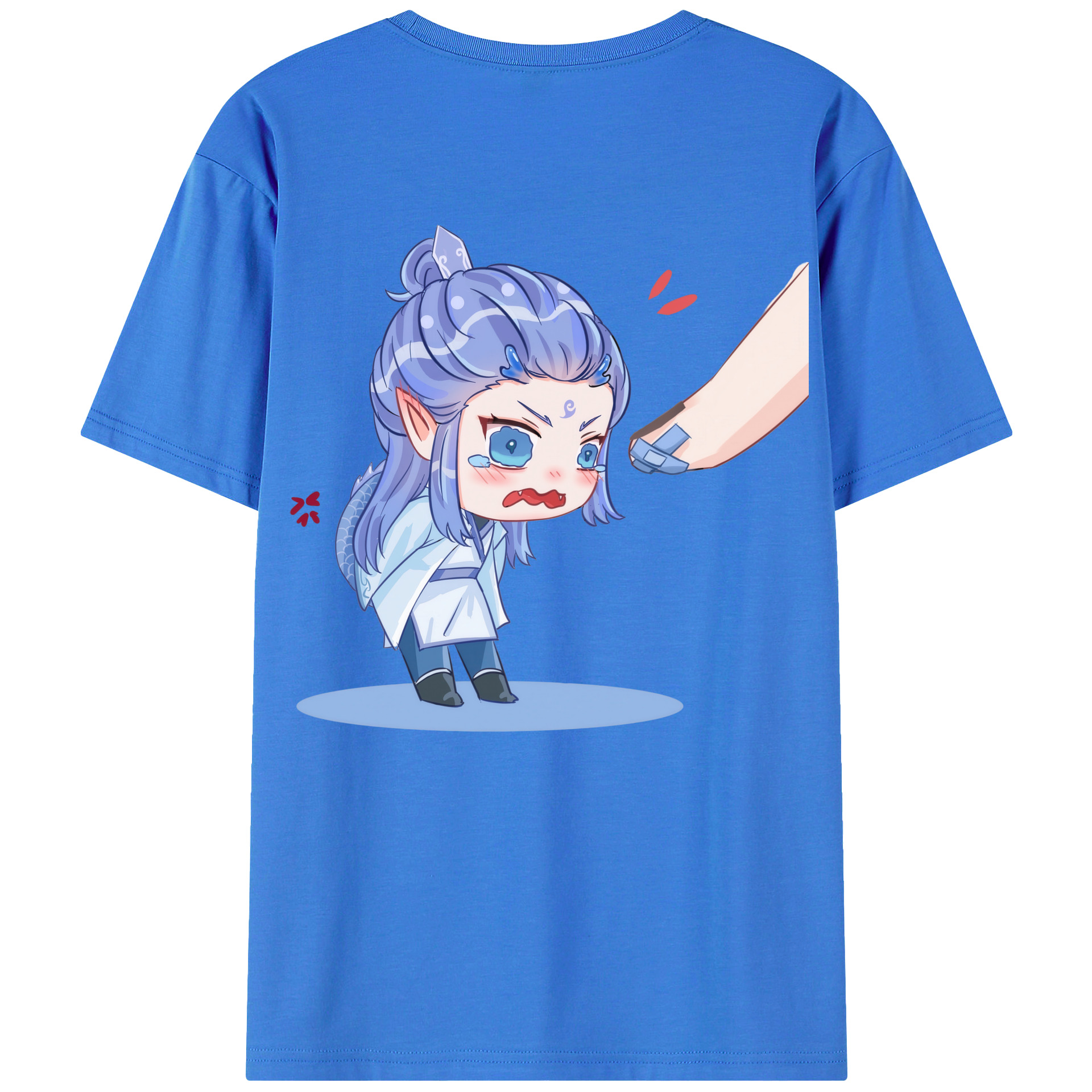 （画像用） Ne Zha 2 ナタ 魔童の大暴れ 綿100％半袖Tシャツ（背面プリント）