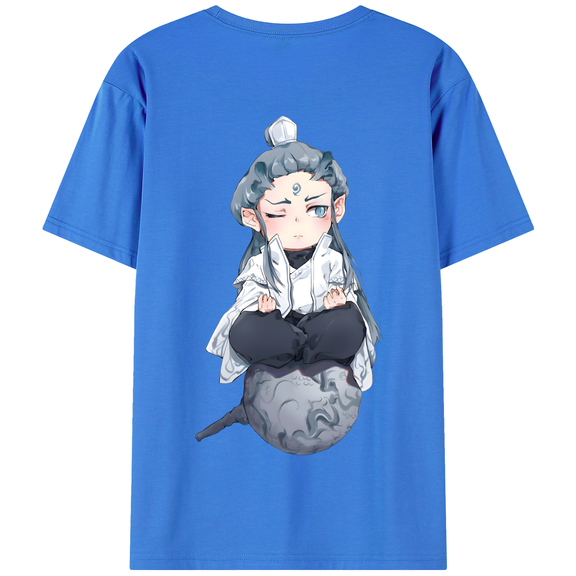 （画像用） Ne Zha 2 ナタ 魔童の大暴れ 綿100％半袖Tシャツ（背面プリント）